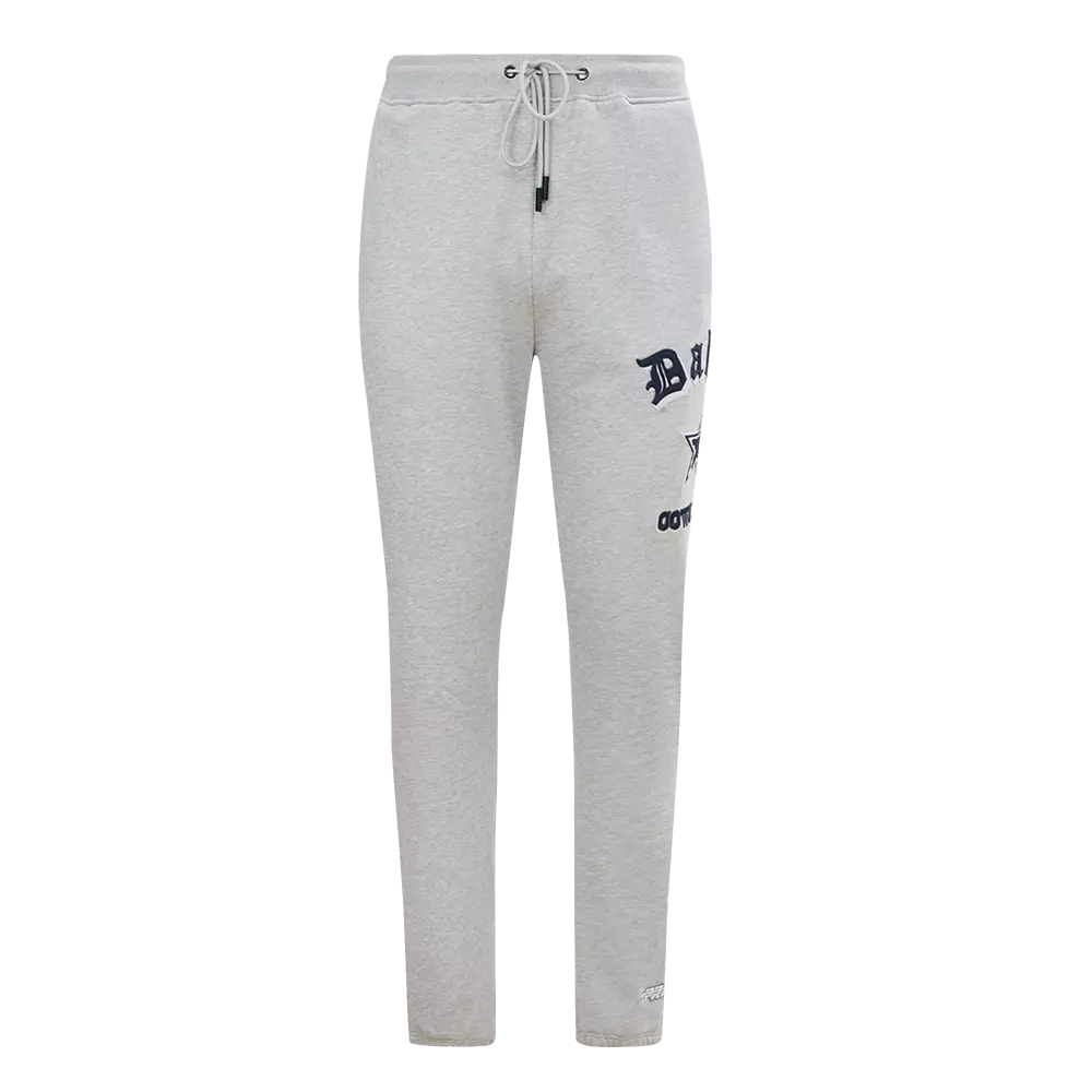 Pro Standard Men's NFL Dallas Cowboys Old English Sweatpants -Grey - GREY