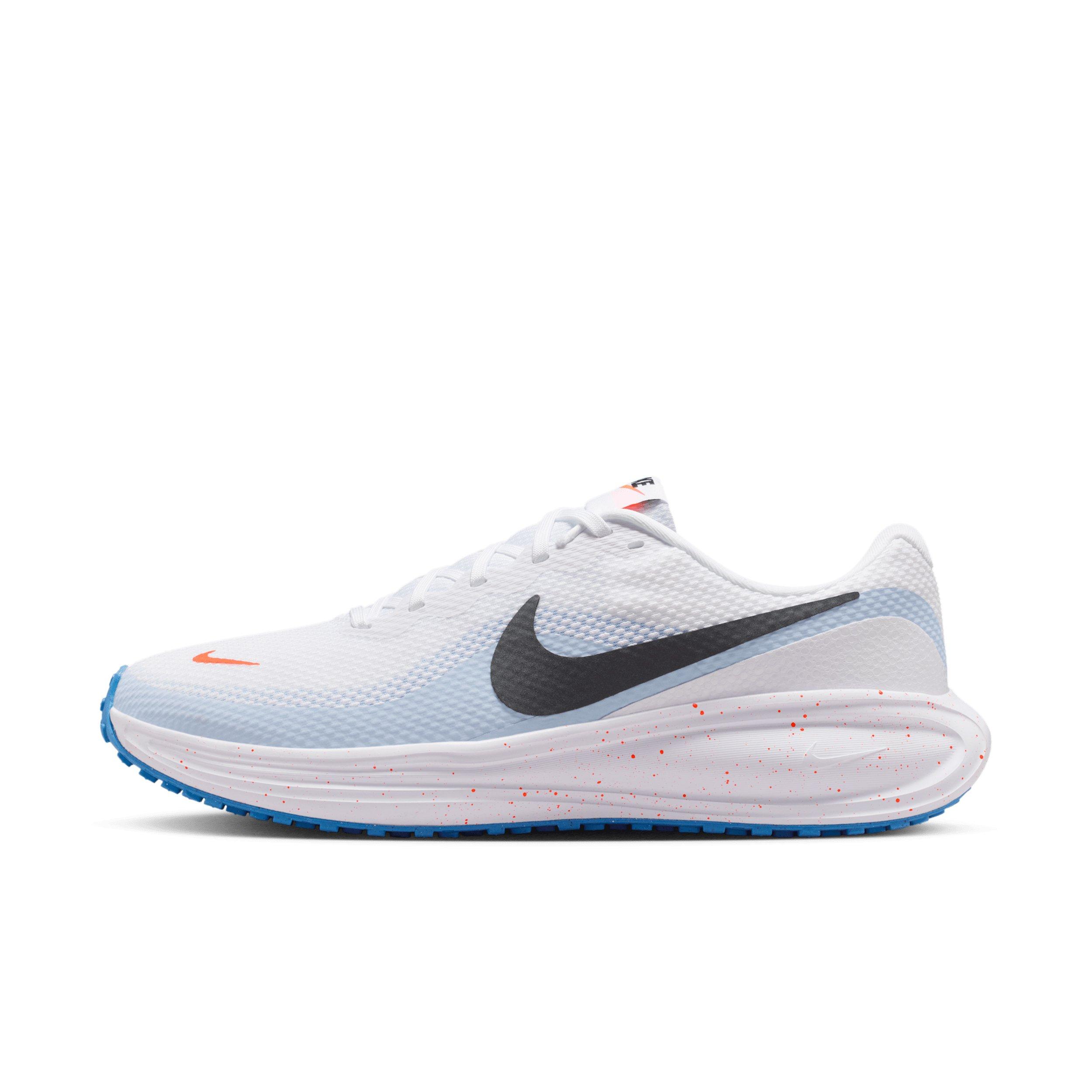 Nike Revolution 8 "White/Hydrogen Blue/Blue Crystal/Off Noir" Men's Running Shoe - WHITE/BLUE/BLUE/OFF NOIR Thumbnail View 2