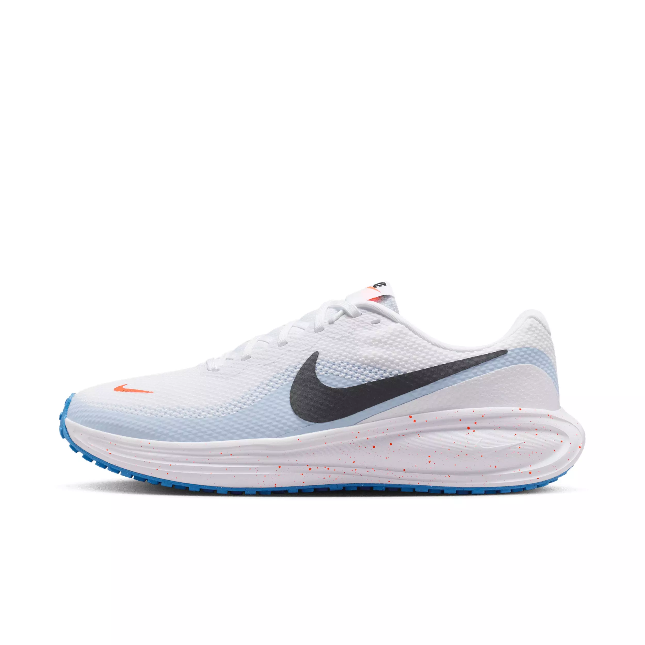 Nike Revolution 8 "White/Hydrogen Blue/Blue Crystal/Off Noir" Men's Running Shoe - WHITE/BLUE/BLUE/OFF NOIR
