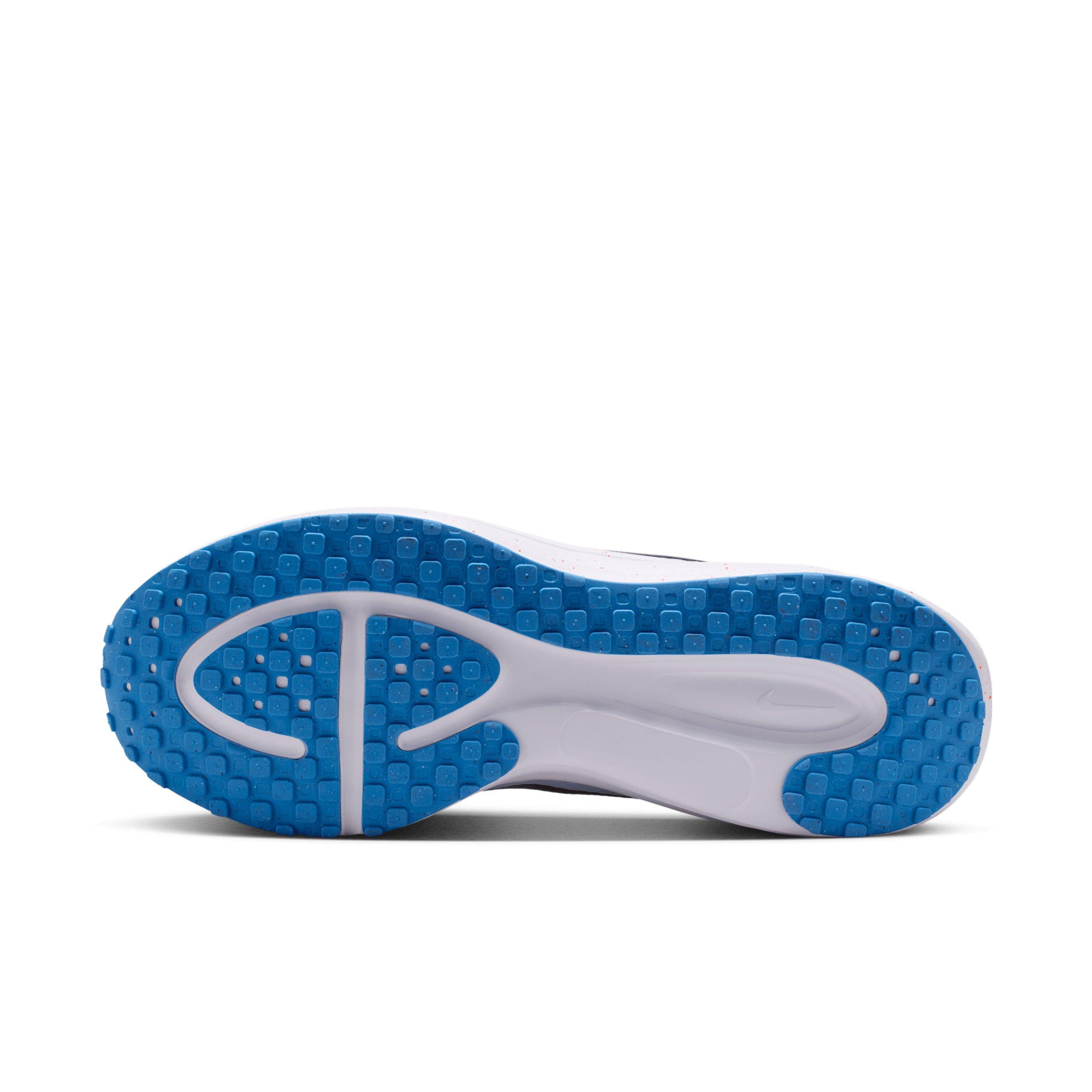 Nike Revolution 8 "White/Hydrogen Blue/Blue Crystal/Off Noir" Men's Running Shoe - WHITE/BLUE/BLUE/OFF NOIR Thumbnail View 6