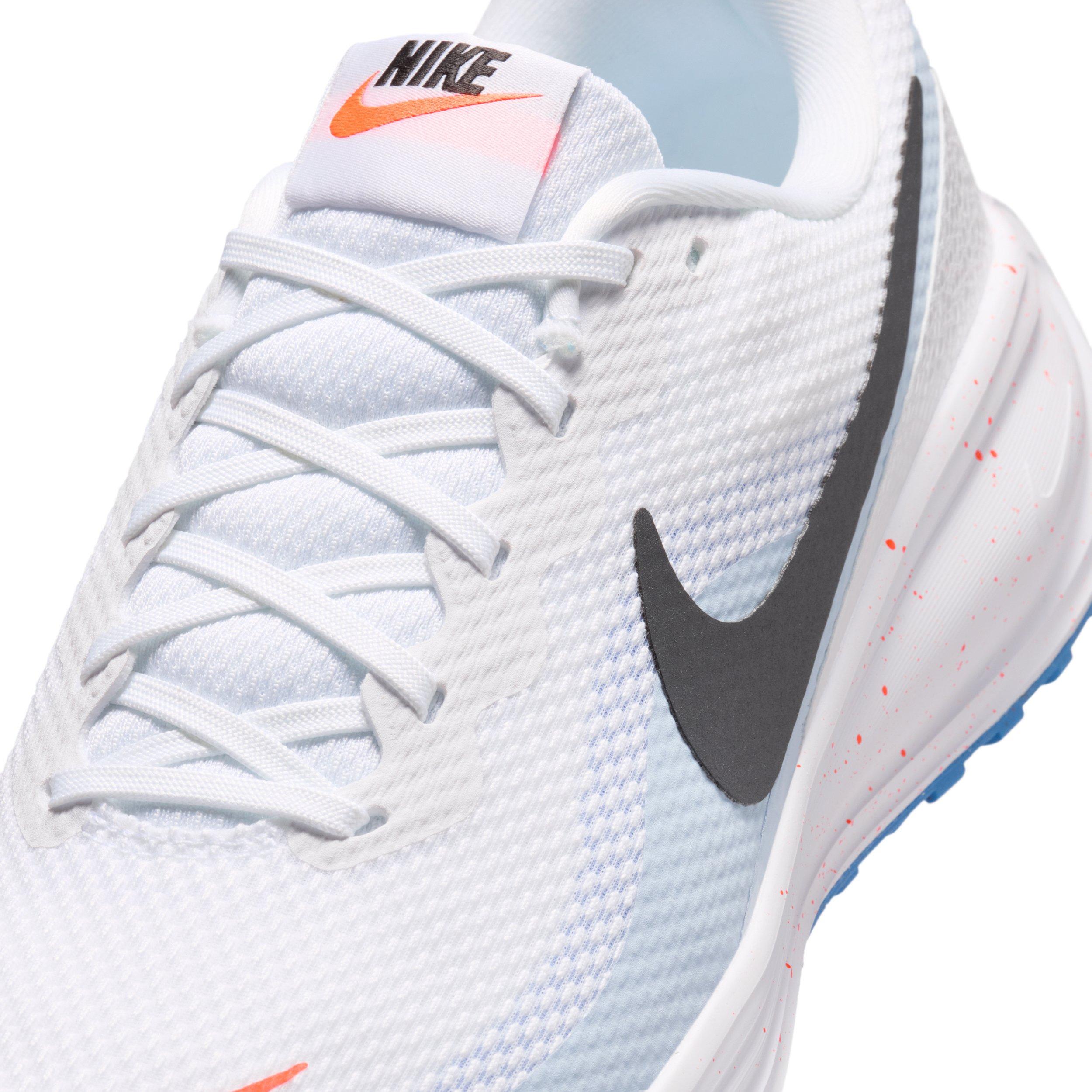 Nike Revolution 8 "White/Hydrogen Blue/Blue Crystal/Off Noir" Men's Running Shoe - WHITE/BLUE/BLUE/OFF NOIR Thumbnail View 7