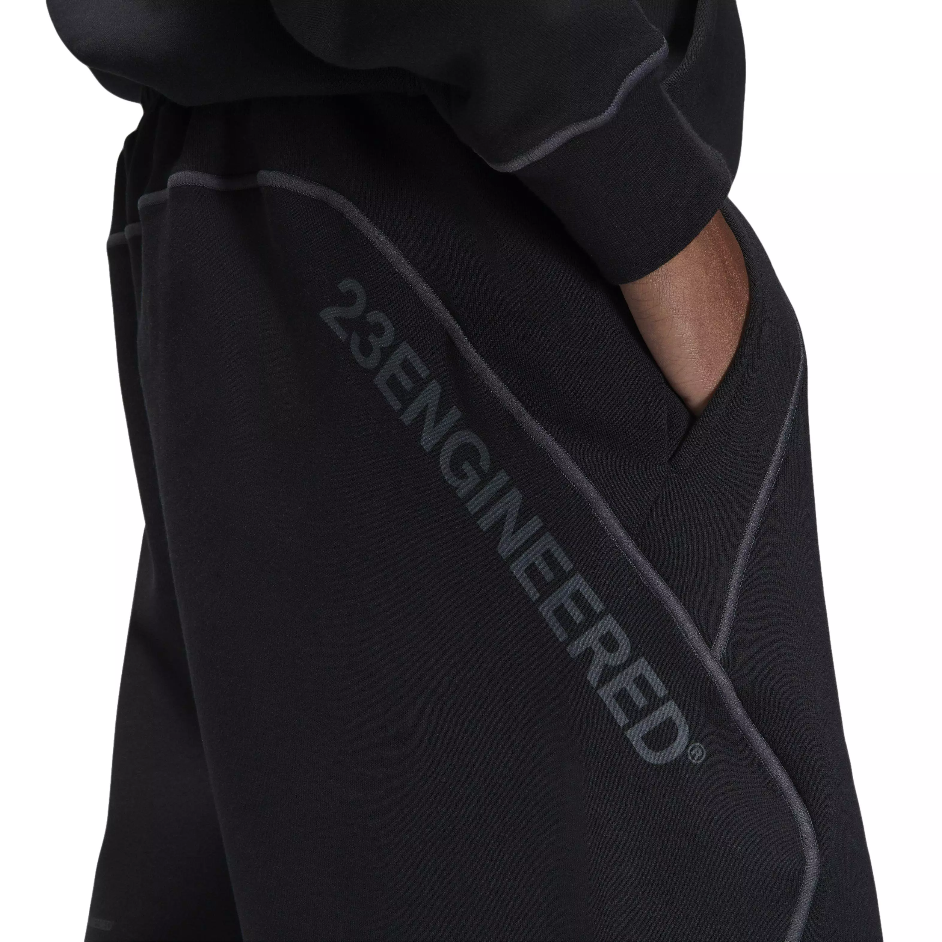 Jordan Men's 23 Engineered Fleece Shorts-Black - BLACK