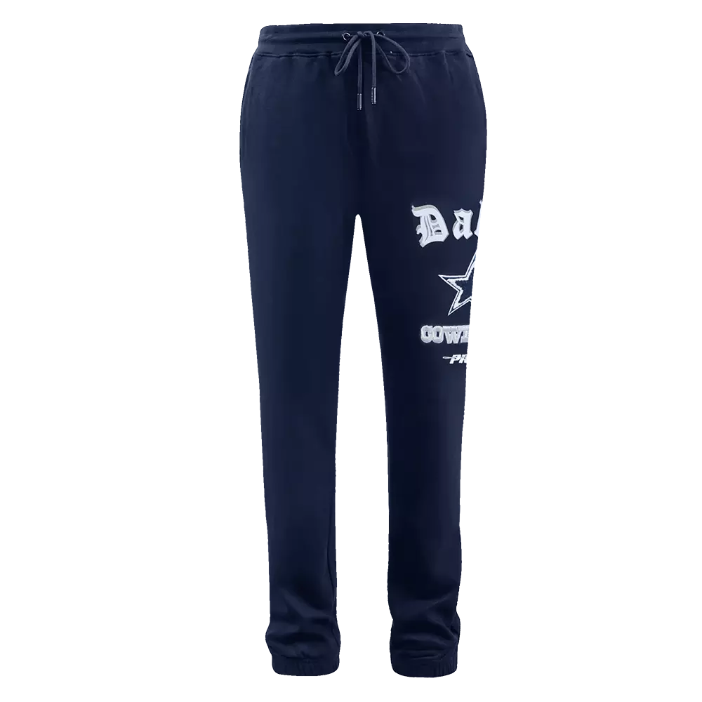 Pro Standard Men's NFL Dallas Cowboys Old English Sweatpants -Navy - NAVY