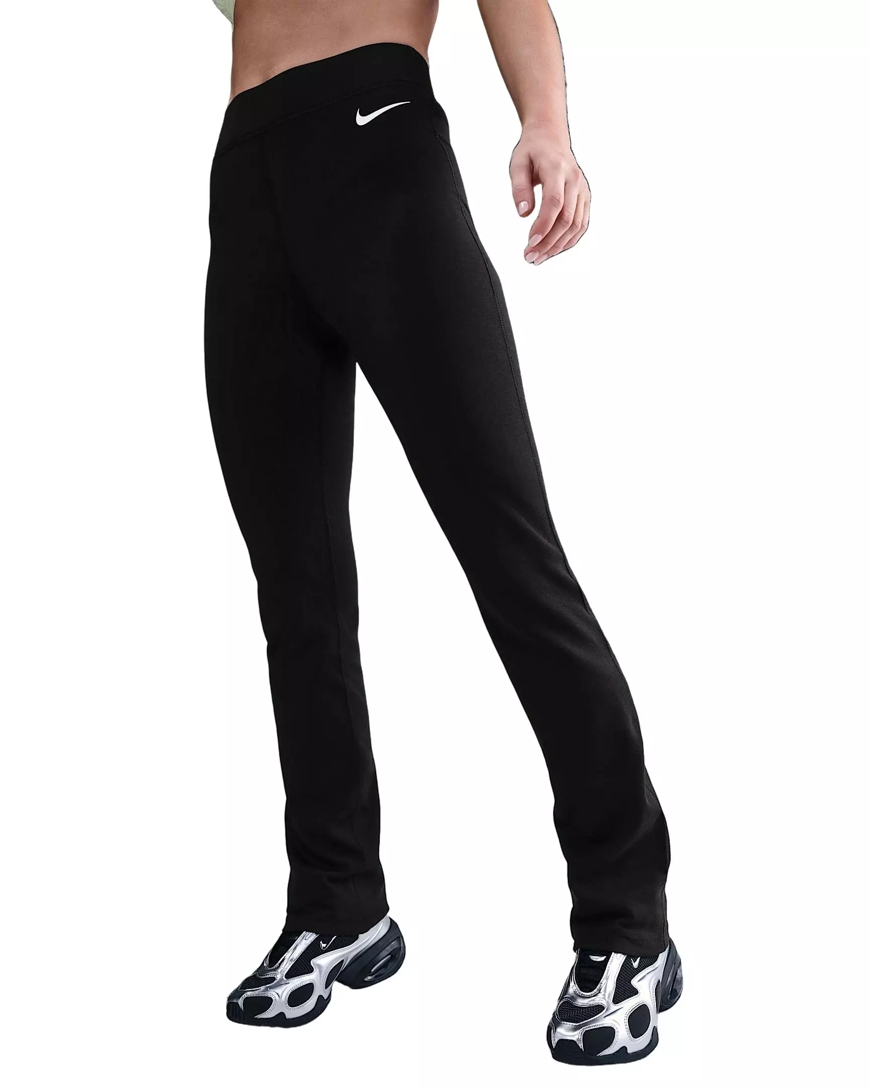 Nike Women's Sportswear Classic High-Waisted Bootcut Pants - Black - BLACK
