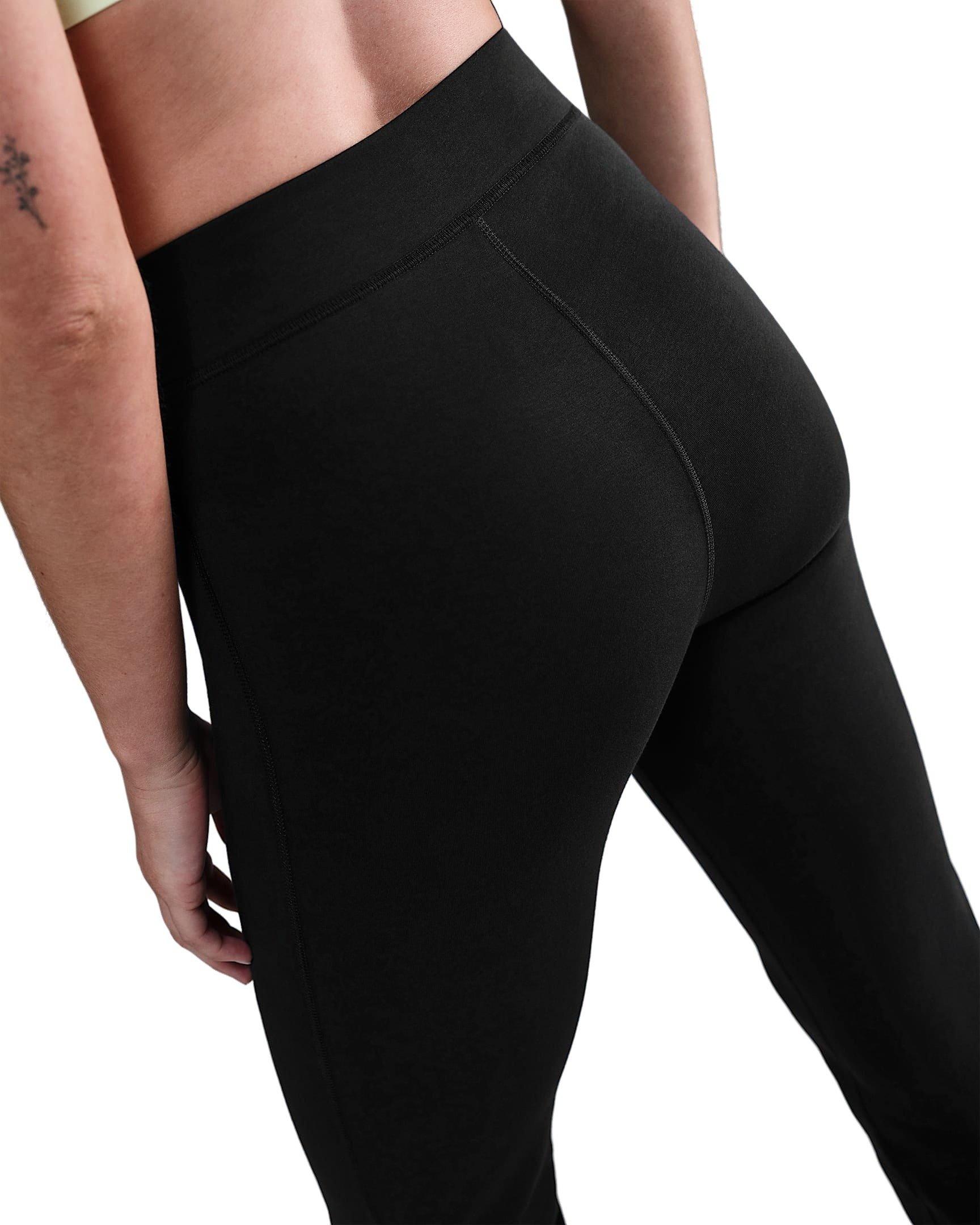 Nike Women's Sportswear Classic High-Waisted Bootcut Pants -Black - BLACK Thumbnail View 2