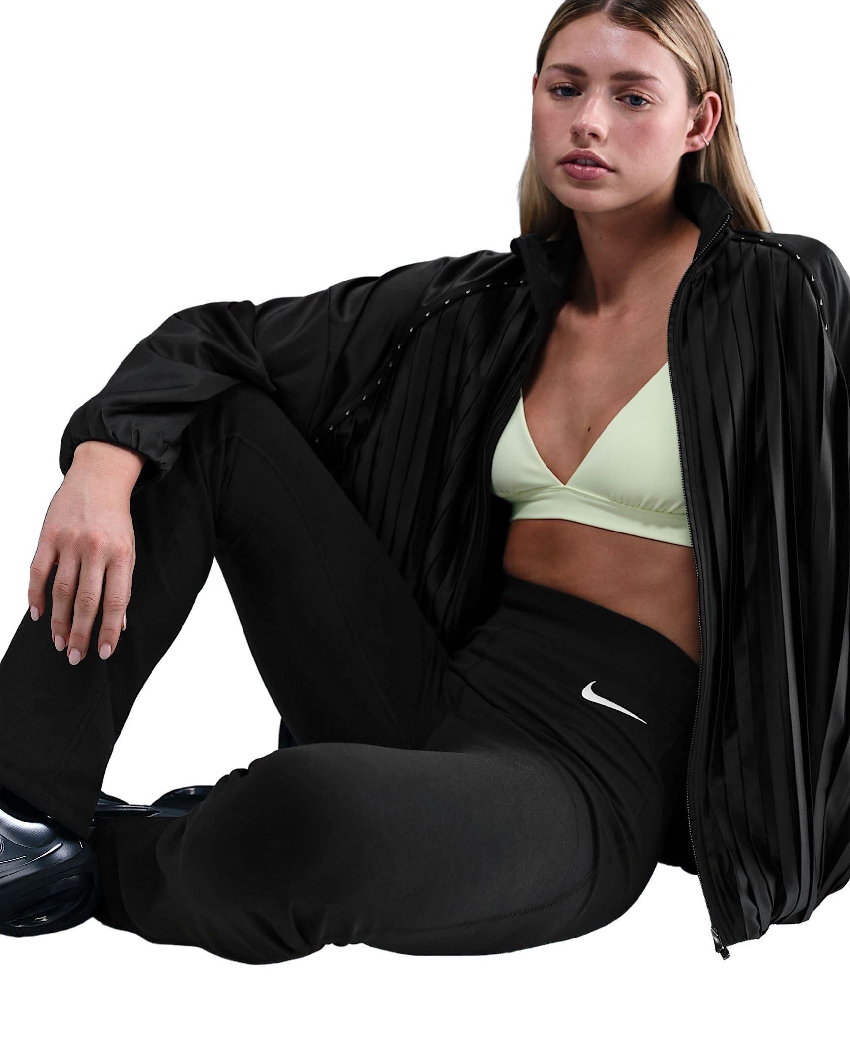 Nike Women's Sportswear Classic High-Waisted Bootcut Pants - Black - BLACK Thumbnail View 3