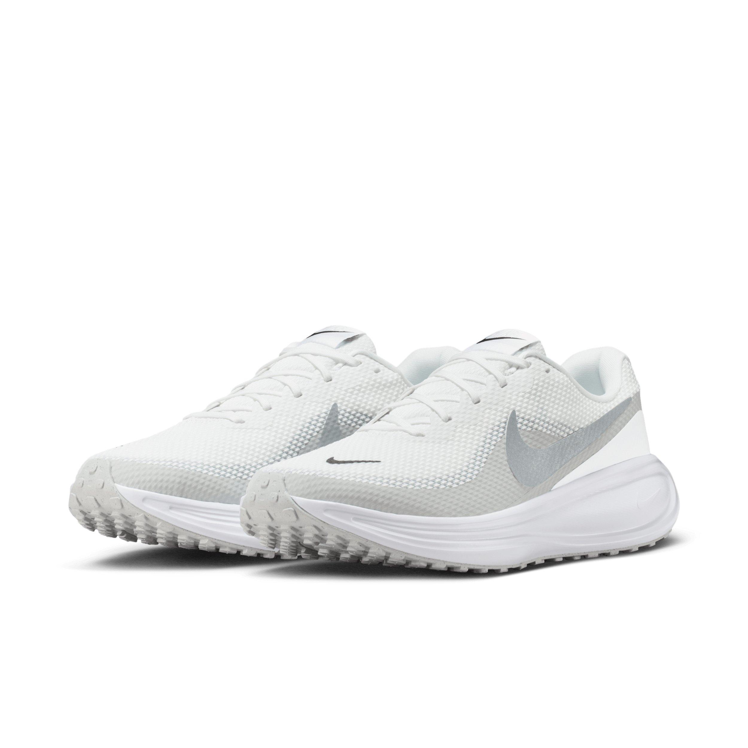 Nike Revolution 8 "Summit White/White/Photon Dust/Metallic Silver" Men's Running Shoe - WHITE/WHITE/DUST/SILVER Thumbnail View 3