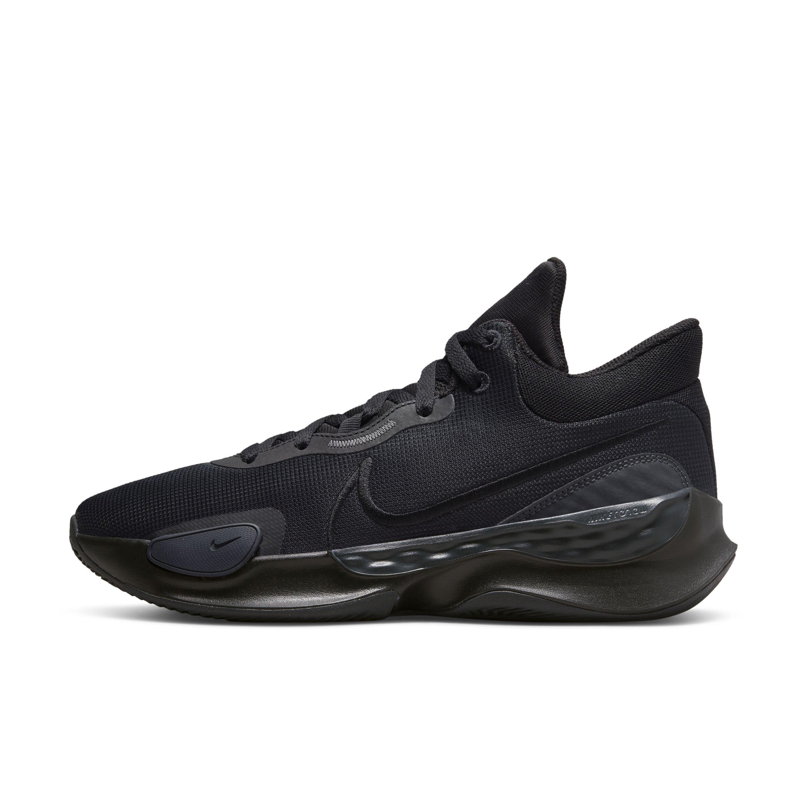 Nike Renew Elevate 3 "Black/Black/Anthracite" Men's Basketball Shoe - BLACK Thumbnail View 2