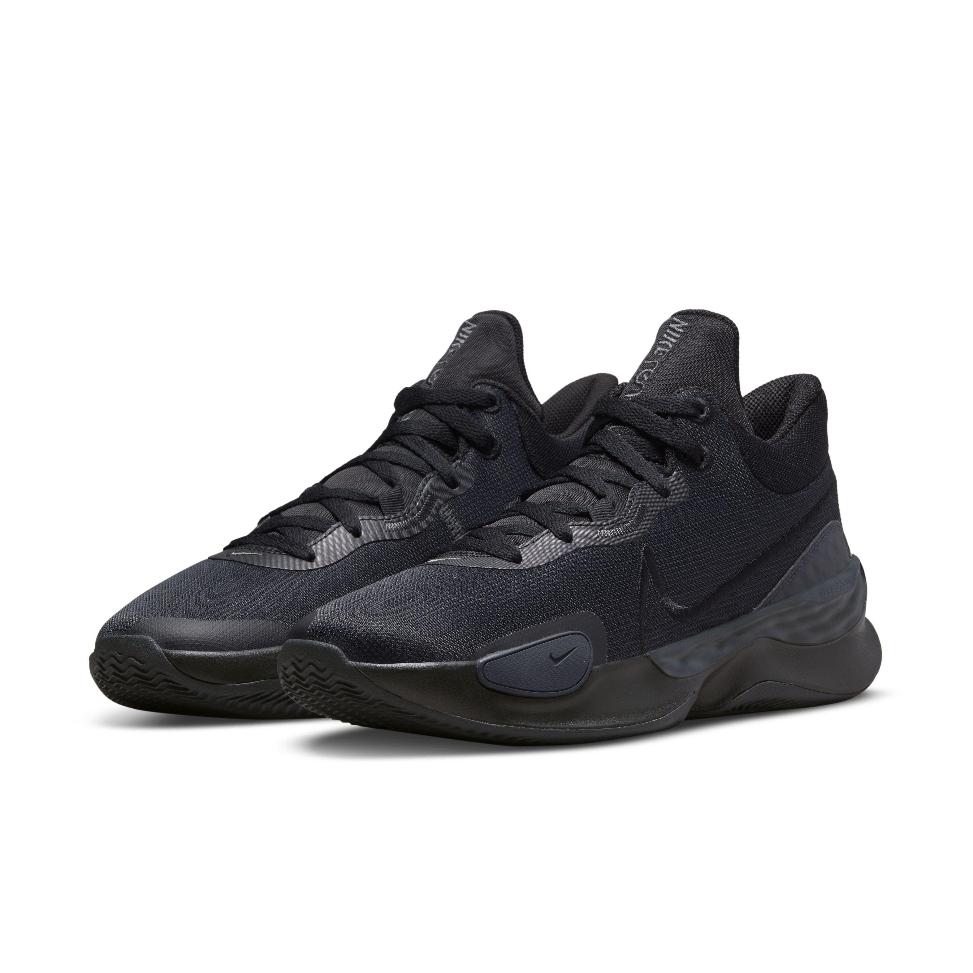 Nike Renew Elevate 3 "Black/Black/Anthracite" Men's Basketball Shoe - BLACK Thumbnail View 3