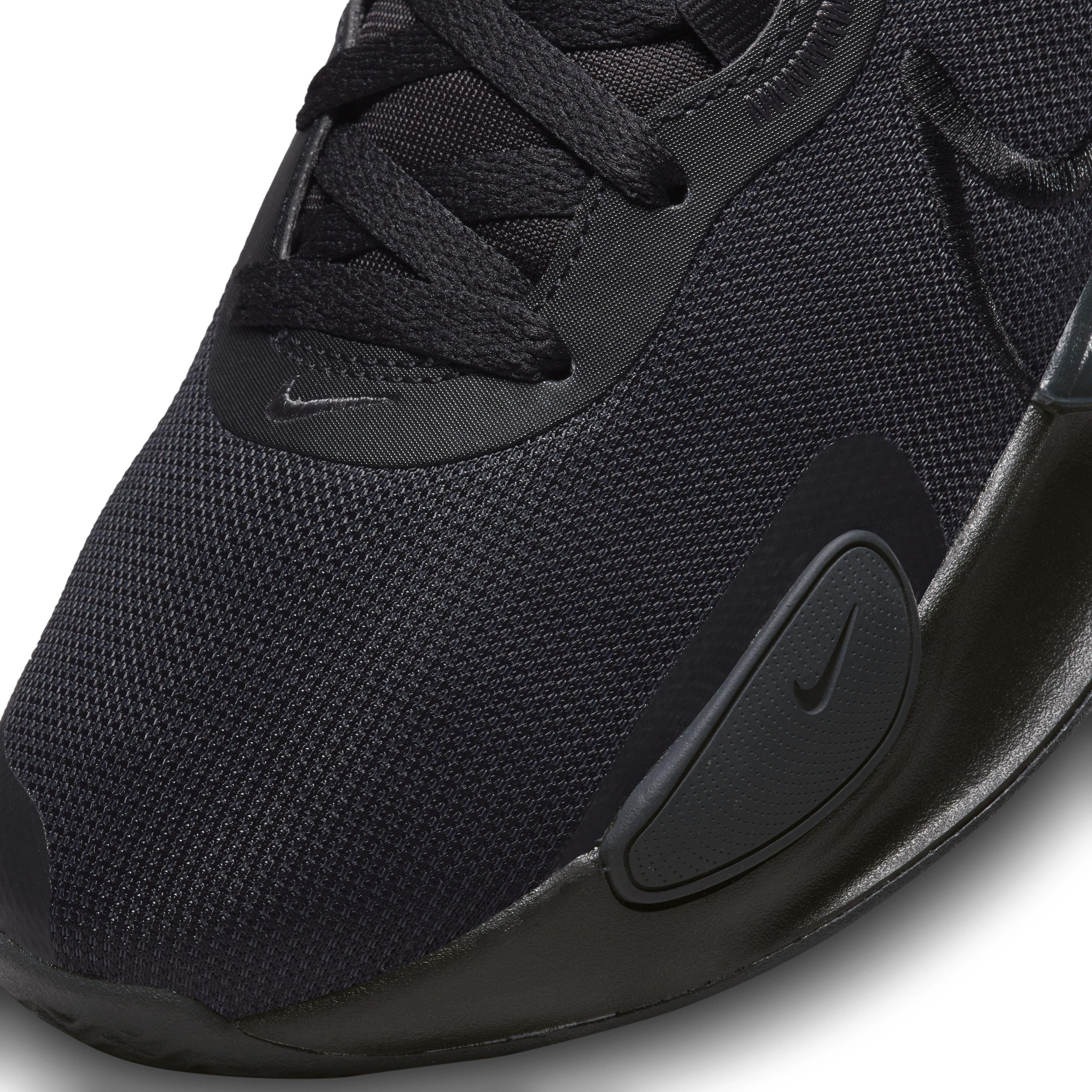 Nike Renew Elevate 3 "Black/Black/Anthracite" Men's Basketball Shoe - BLACK Thumbnail View 7