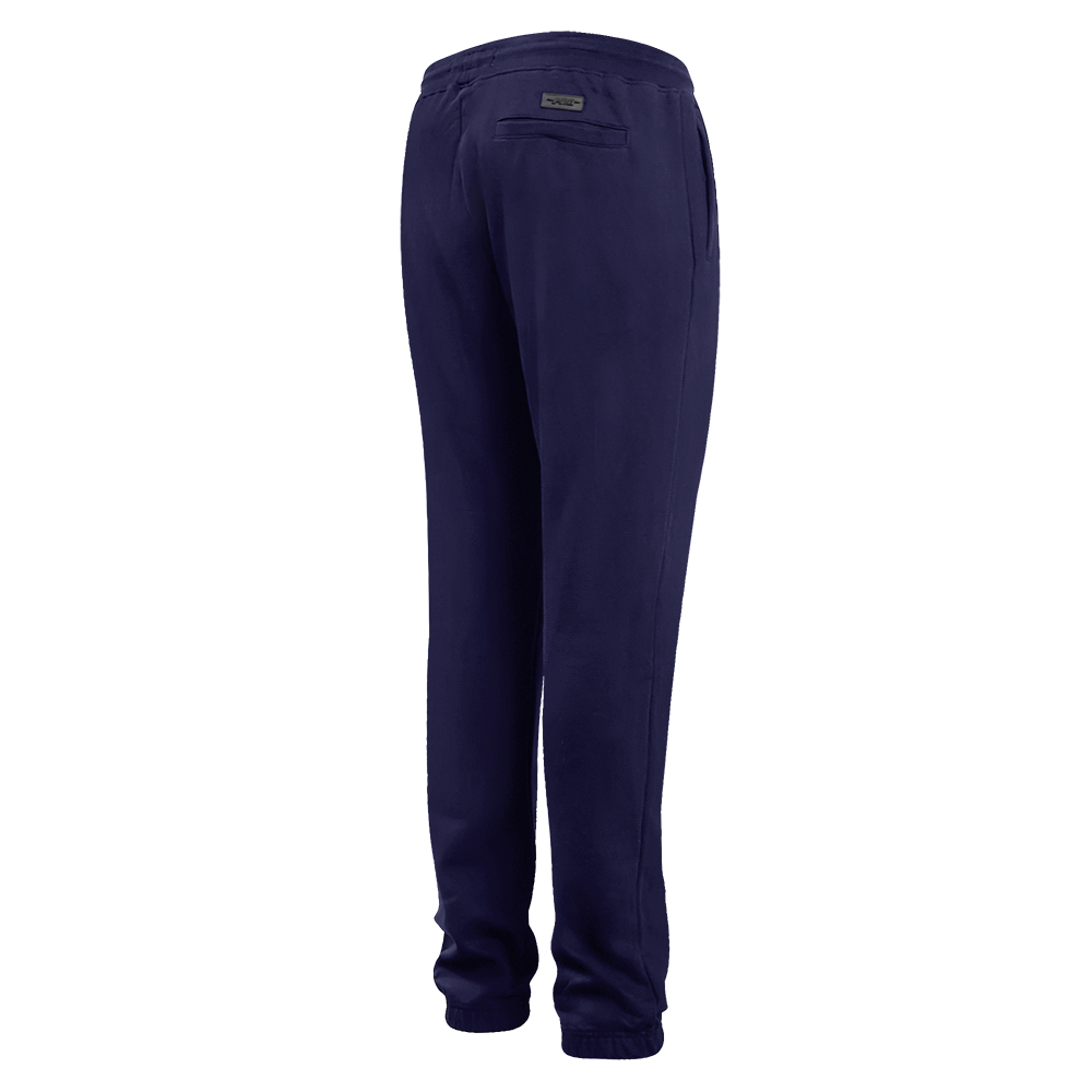 Pro Standard Men's MLB Atlanta Braves Old English Sweatpants -Navy - NAVY Thumbnail View 4