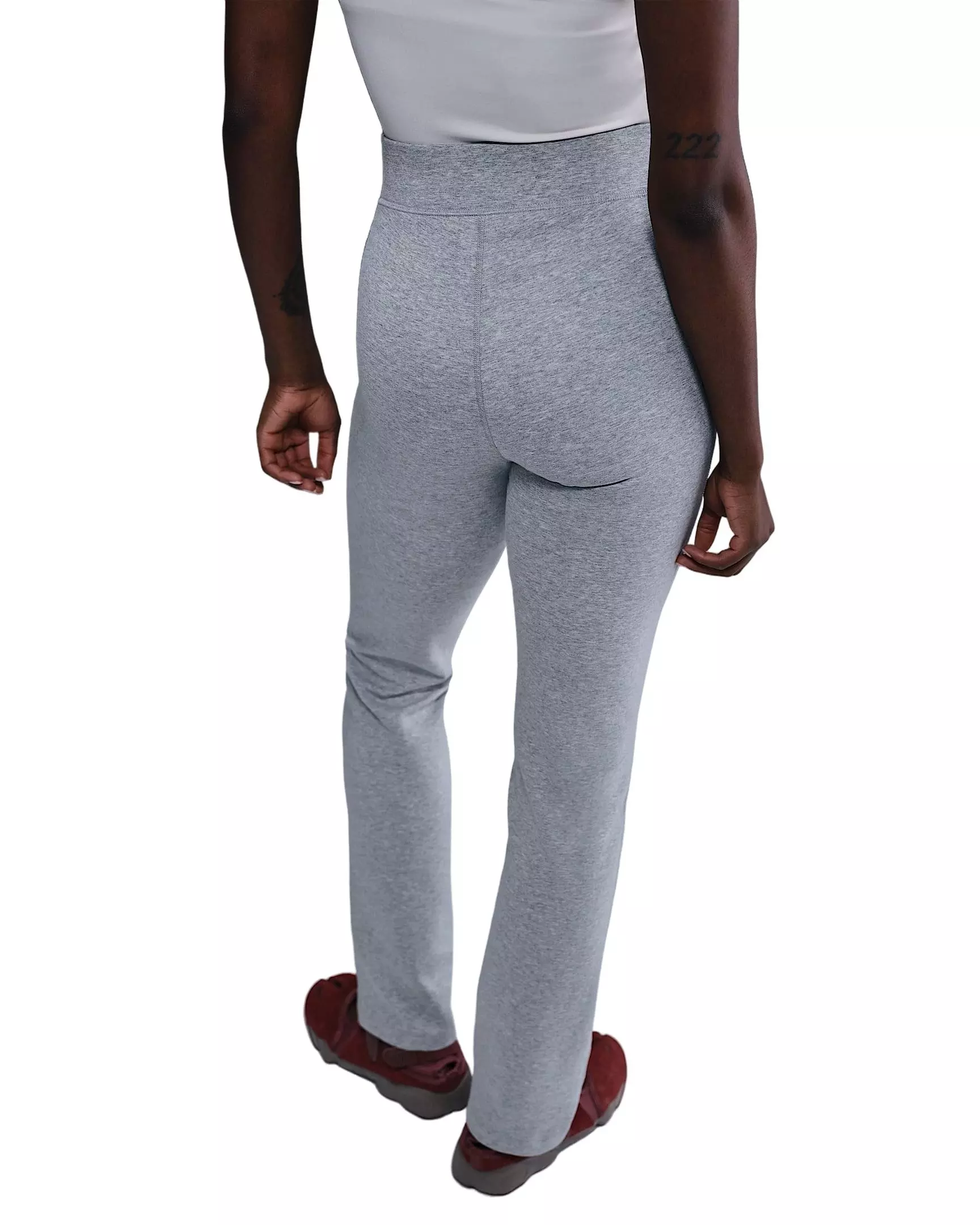 Nike Women's Sportswear Classic High-Waisted Bootcut Pants -Grey - GREY
