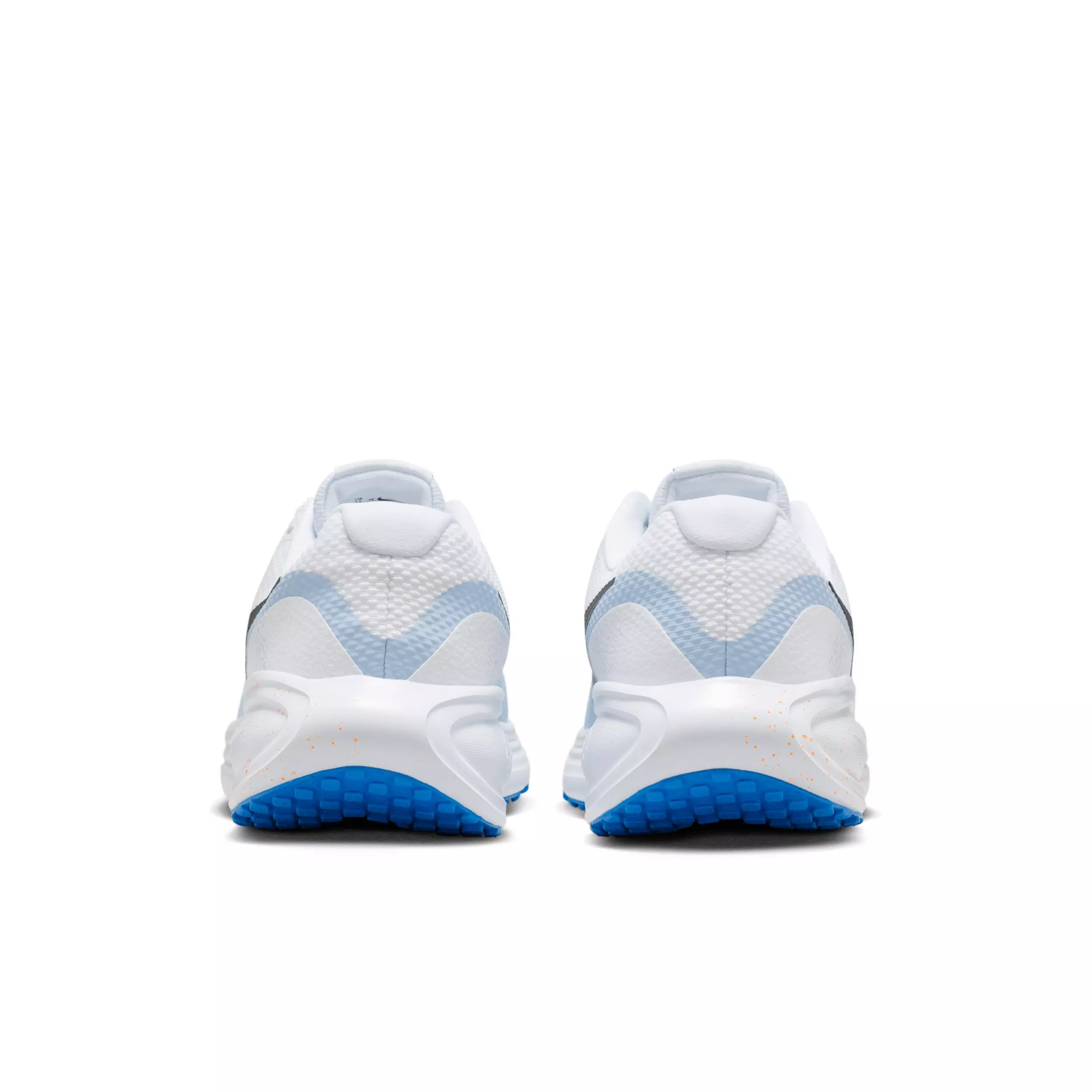 Nike Revolution 8 "White/Hydrogen Blue/Blue Crystal/Off Noir" Men's Wide Running Shoe - WHITE/BLUE/BLUE/OFF NOIR