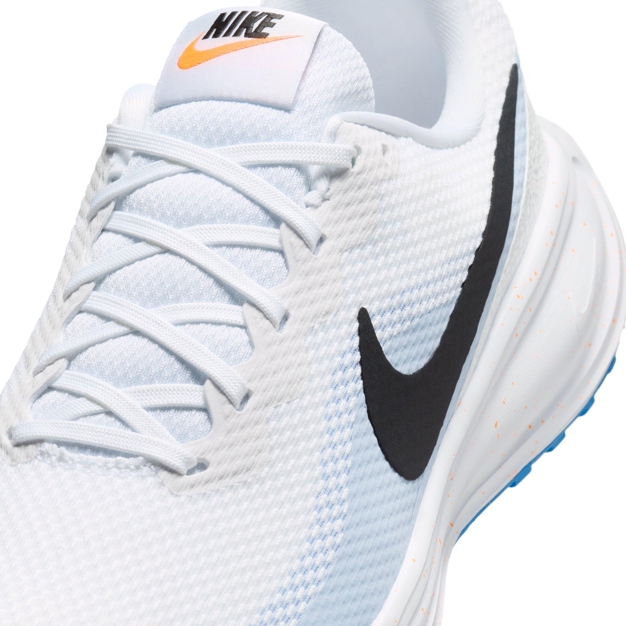Nike Revolution 8 "White/Hydrogen Blue/Blue Crystal/Off Noir" Men's Wide Running Shoe - WHITE/BLUE/BLUE/OFF NOIR Thumbnail View 7