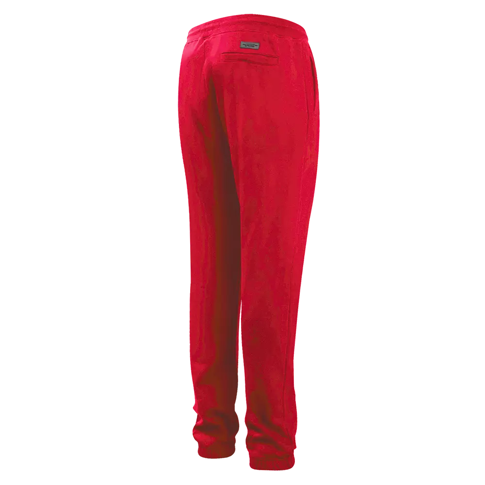 Pro Standard Men's MLB Atlanta Braves Old English Sweatpants - Red - RED
