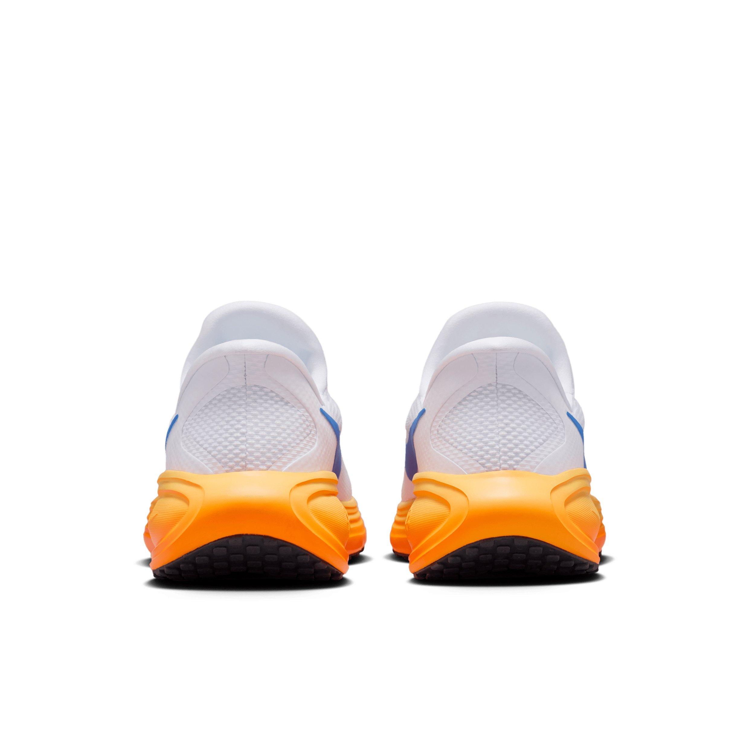 Nike Revolution 8 EasyOn "White/Hydrogen Blue/Total Orange/Blue Crystal" Men's Running Shoe - WHITE/BLUE/ORANGE/BLUE Thumbnail View 5