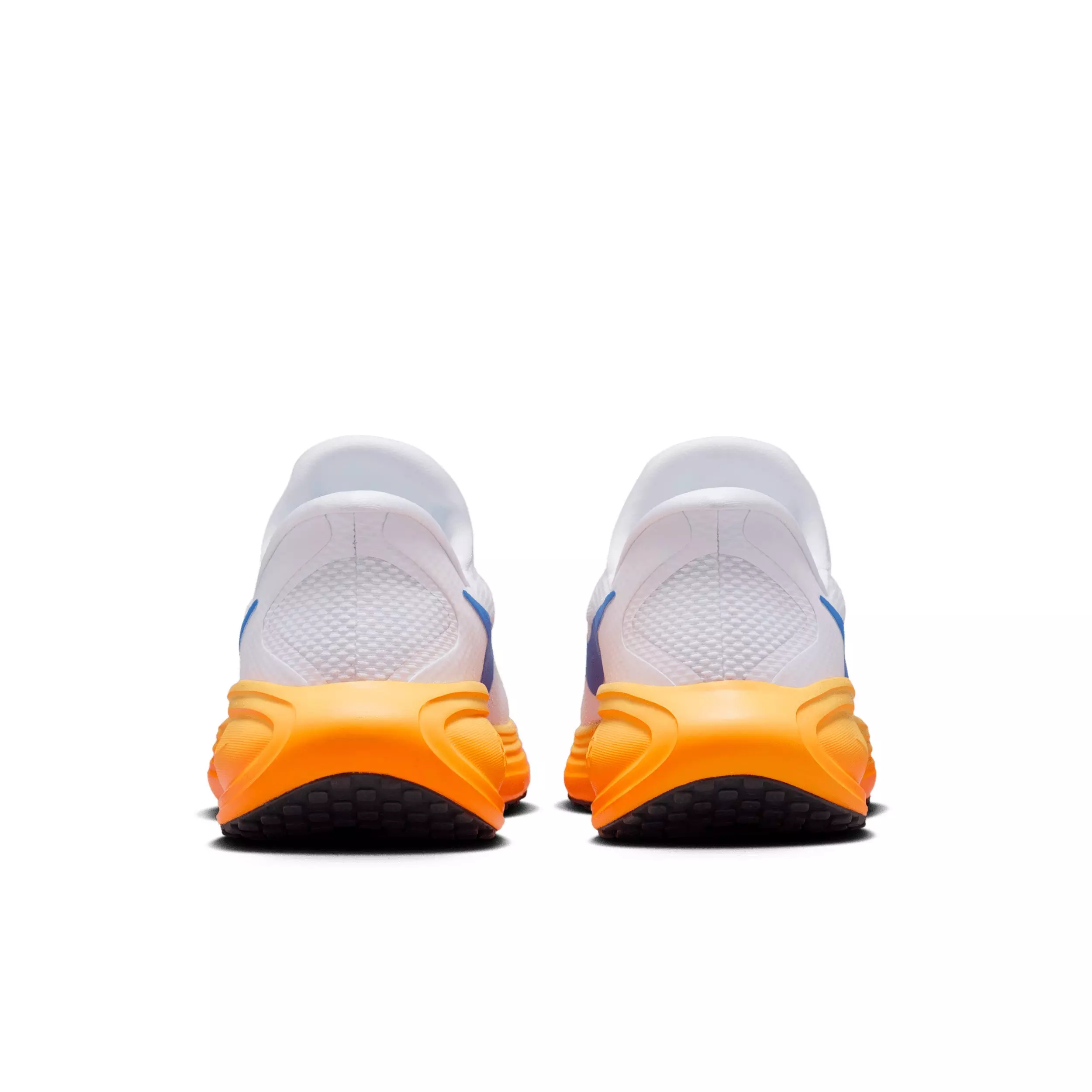 Nike Revolution 8 EasyOn "White/Hydrogen Blue/Total Orange/Blue Crystal" Men's Running Shoe - WHITE/BLUE/ORANGE/BLUE