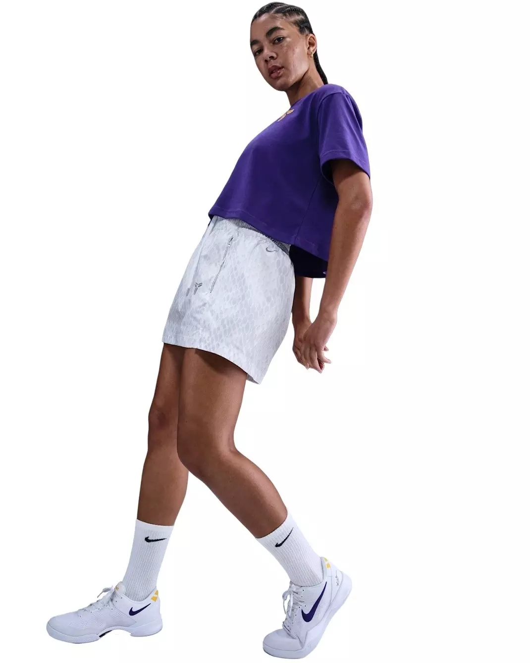 Kobe Women's Woven Skirt -White - WHITE