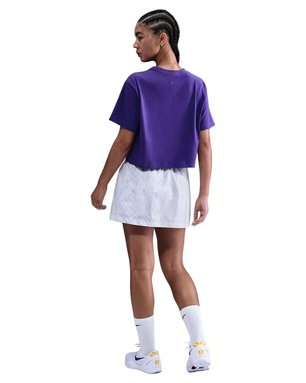 Kobe Women's Woven Skirt -White - WHITE