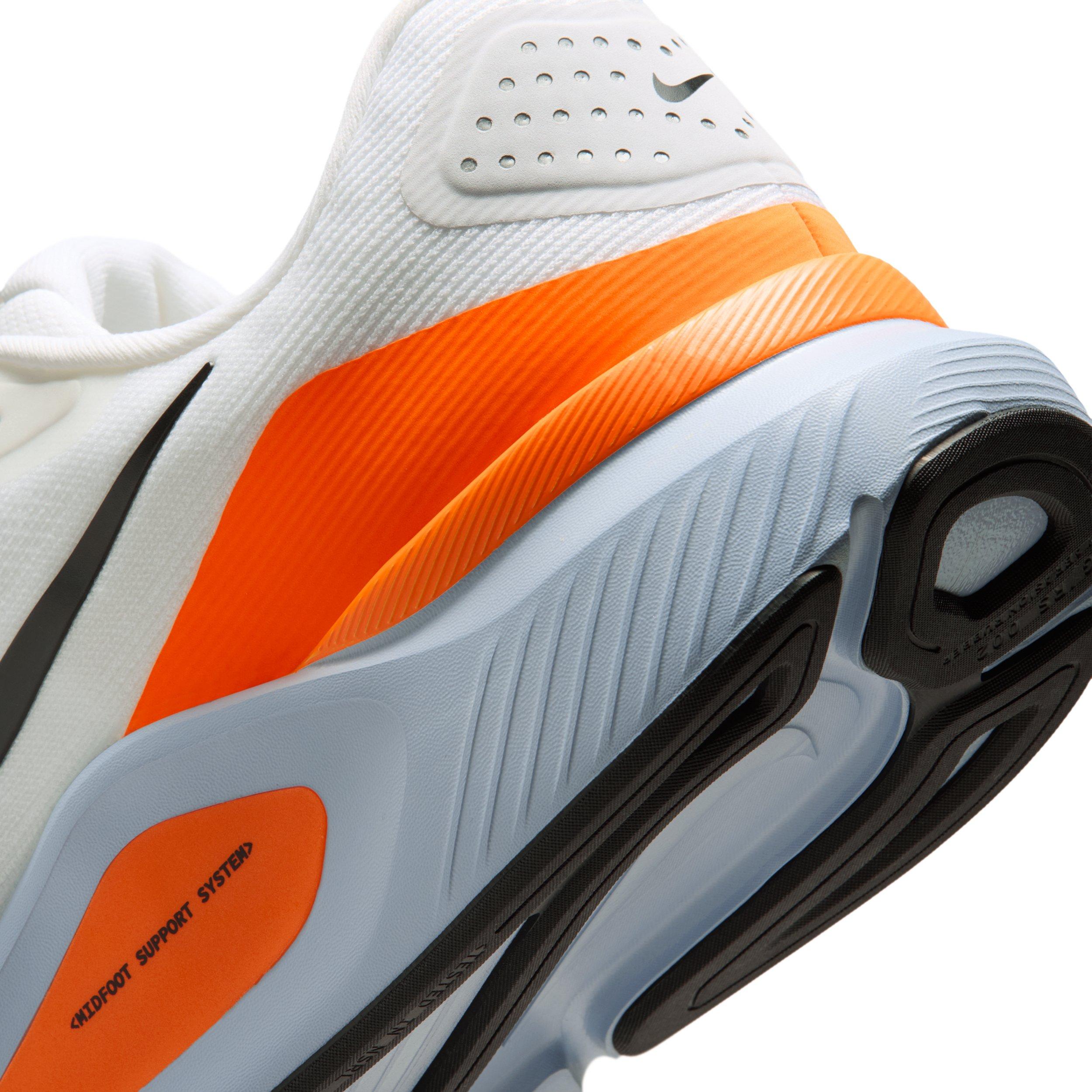 Nike Structure 26 "White/Hydrogen Blue/Total Orange/Black" Men's Wide Running Shoe - WHITE/BLUE/ORANGE/BLACK Thumbnail View 8