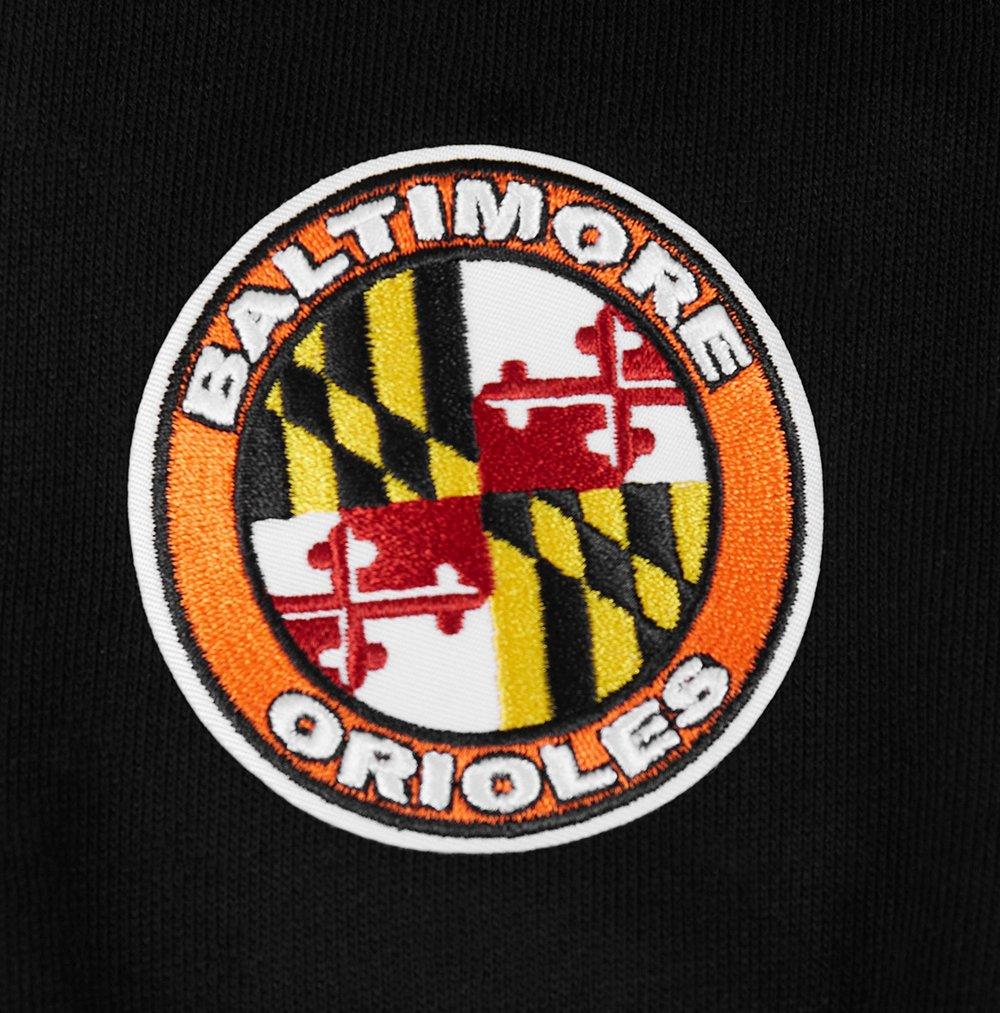 Pro Standard Men's MLB Baltimore Orioles Mashup Rib Sweatpants -Black/Orange - BLACK/ORANGE Thumbnail View 6