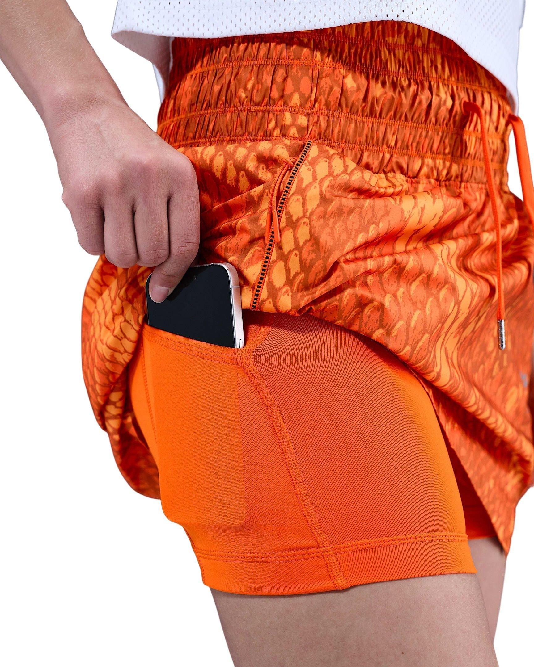 Kobe Women's Woven Skirt -Orange - ORANGE Thumbnail View 3