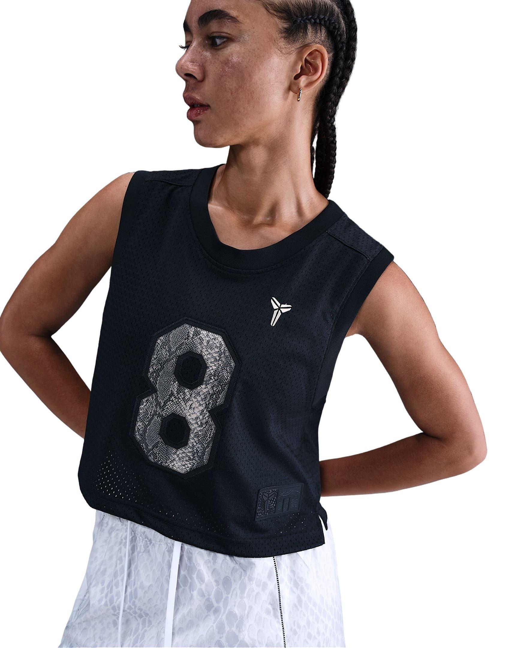 Kobe Women's Cropped Jersey -Black/Tan - BLACK/TAN Thumbnail View 1