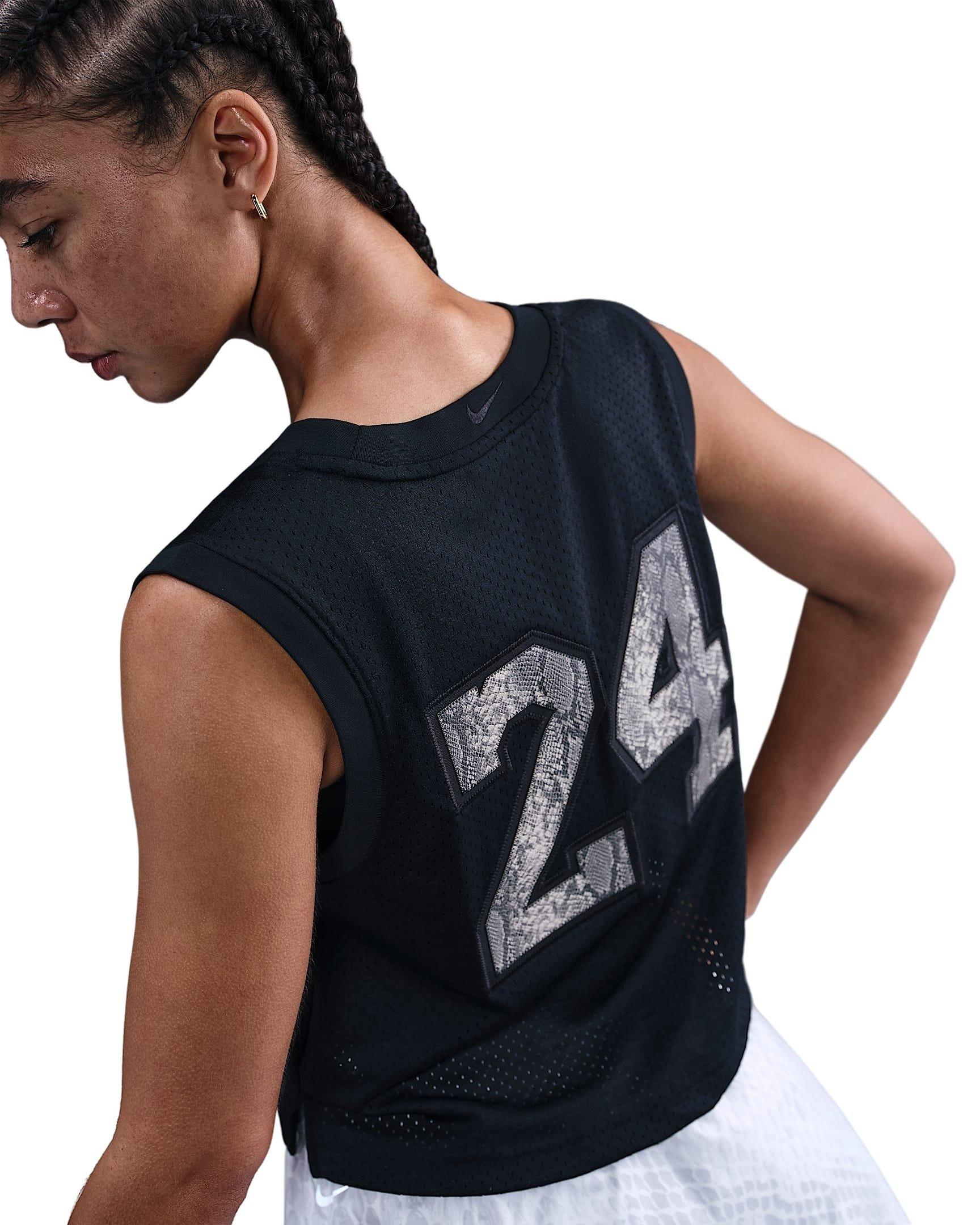 Kobe Women's Cropped Jersey -Black/Tan - BLACK/TAN Thumbnail View 2