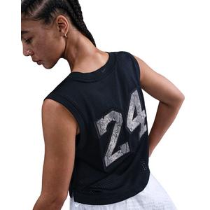 Kobe Women's Cropped Jersey -Black/Tan