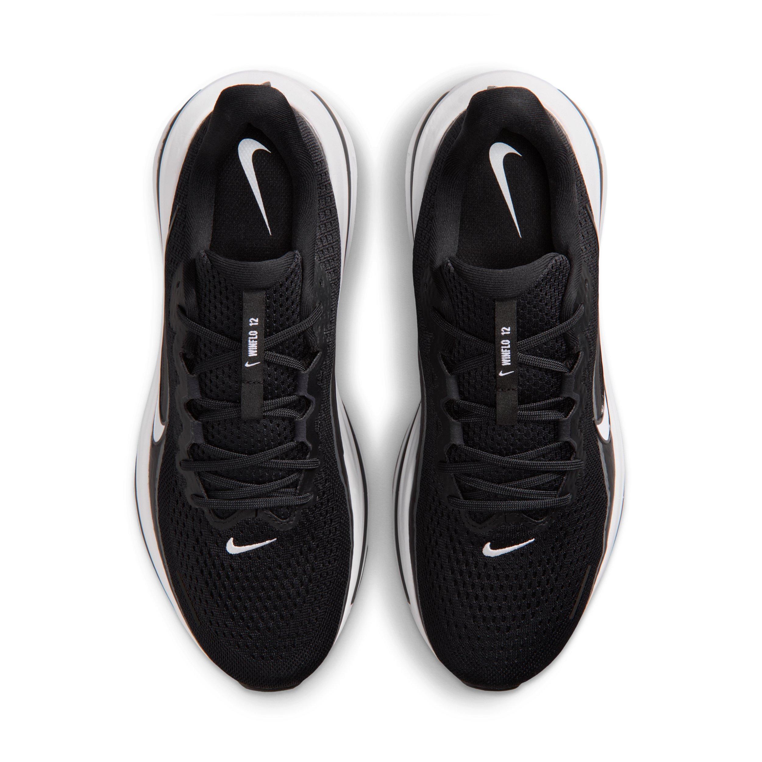Nike Winflo 12 "Black/Dark Smoke Grey/White" Men's Running Shoe - BLACK/DK GREY/WHITE Thumbnail View 4