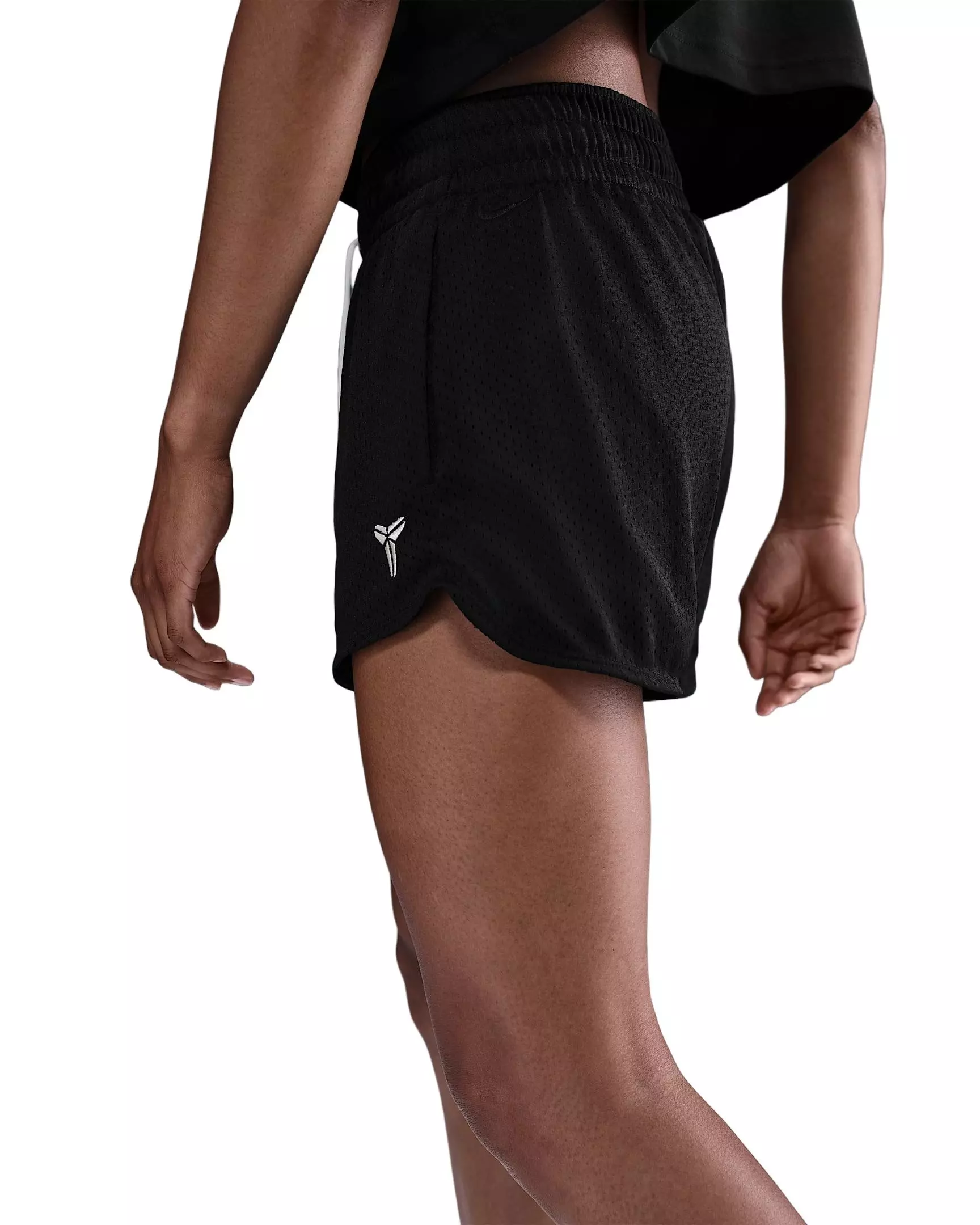 Kobe Women's Mesh Basketball Shorts -Black - BLACK