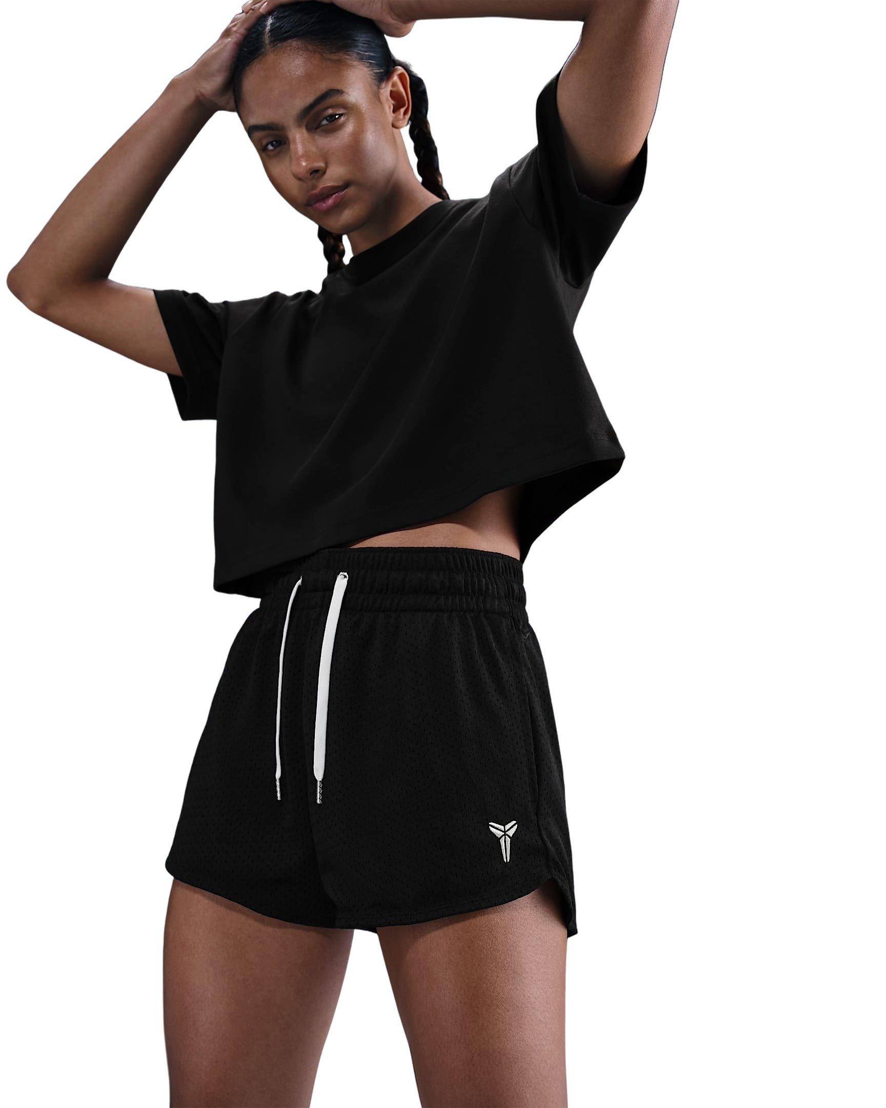 Kobe Women's Mesh Basketball Shorts -Black - BLACK Thumbnail View 3