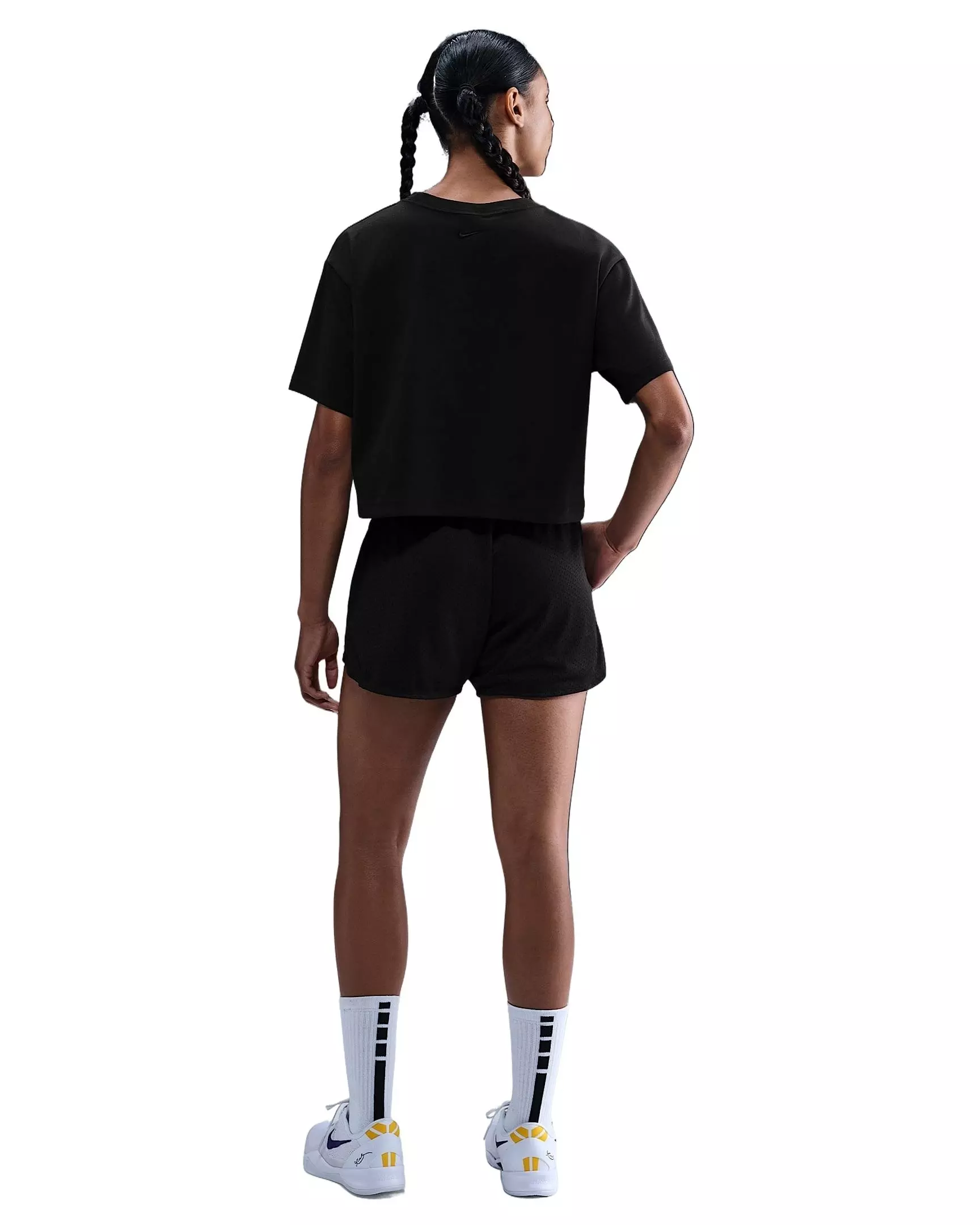 Kobe Women's Mesh Basketball Shorts -Black - BLACK