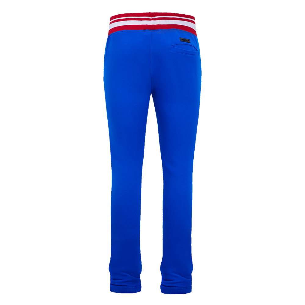Pro Standard Men's MLB Chicago Cubs Mashup Rib Sweatpants - Royal/Red - ROYAL/RED Thumbnail View 2