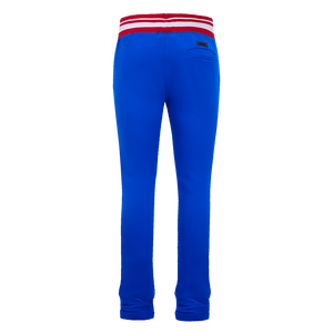 Pro Standard Men's MLB Chicago Cubs Mashup Rib Sweatpants -Royal/Red