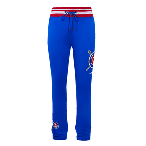Pro Standard Men's MLB Chicago Cubs Mashup Rib Sweatpants -Royal/Red
