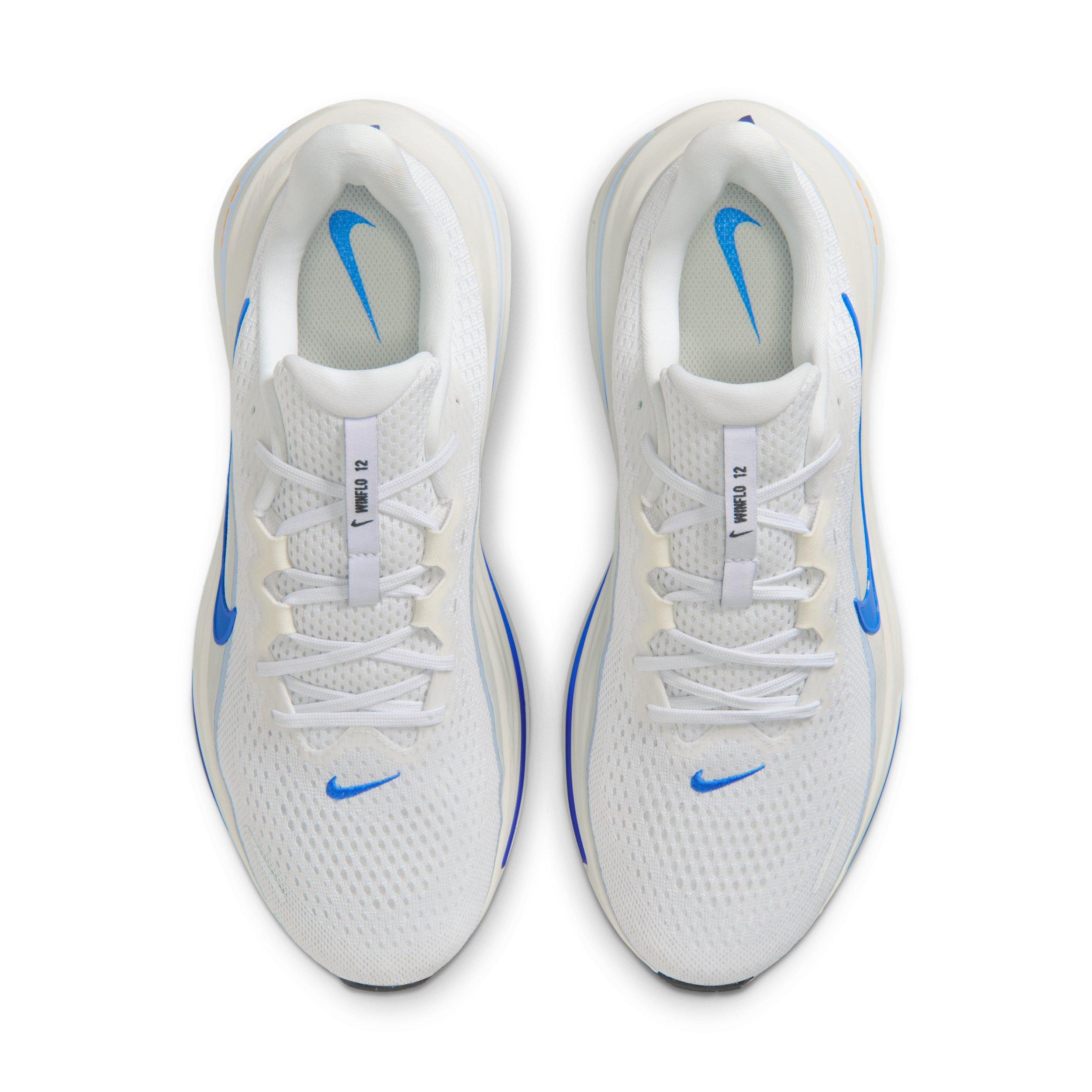 Nike Winflo 12 "White/Off White/Lapis/Blue Crystal" Men's Running Shoe - WHITE/OFF WHITE/LAPIS/BLUE Thumbnail View 4