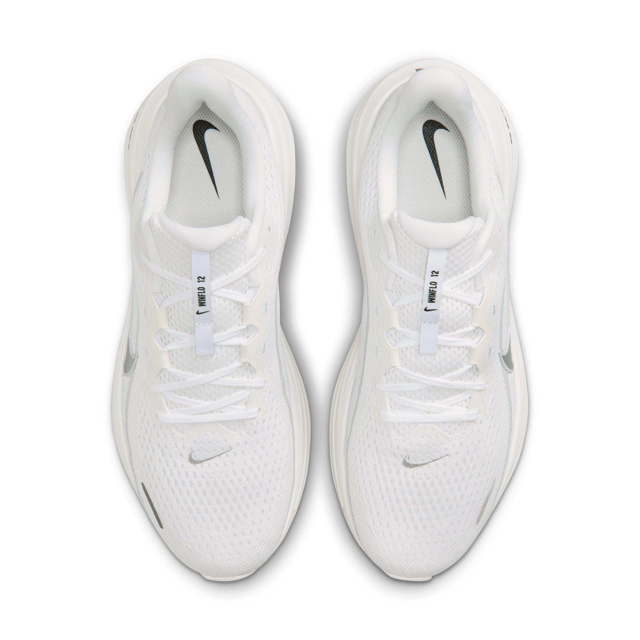 Nike Winflo 12 "White/Summit White/Photon Dust/Metallic Silver" Men's Running Shoe - WHITE/WHITE/DUST/SILVER Thumbnail View 4