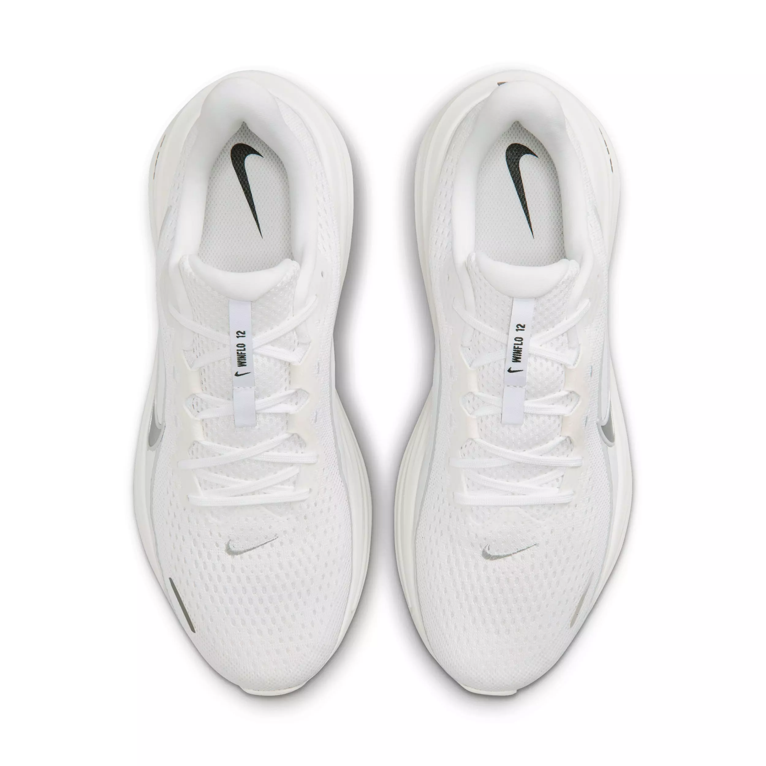 Nike Winflo 12 "White/Summit White/Photon Dust/Metallic Silver" Men's Running Shoe - WHITE/WHITE/DUST/SILVER