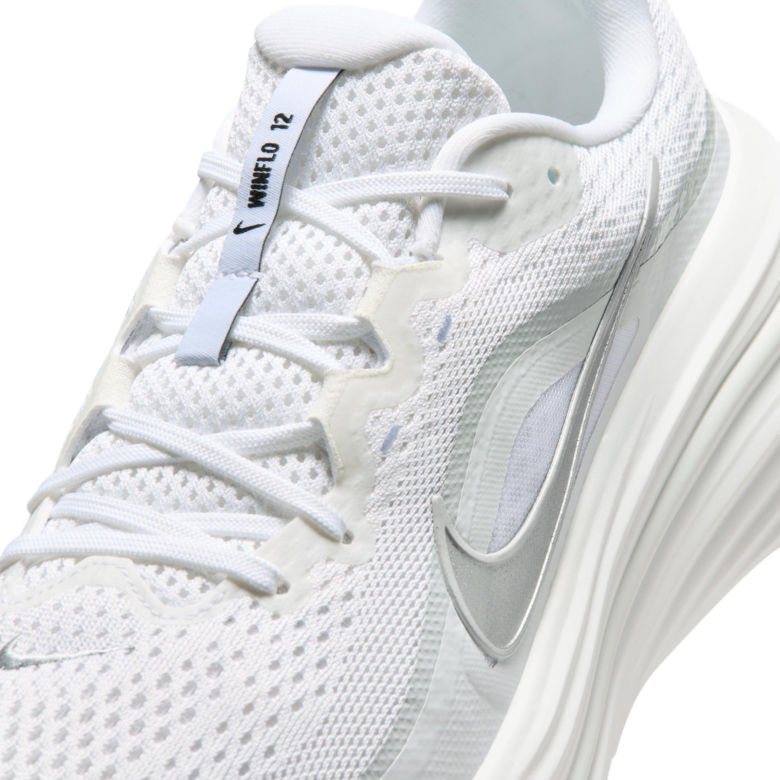 Nike Winflo 12 "White/Summit White/Photon Dust/Metallic Silver" Men's Running Shoe - WHITE/WHITE/DUST/SILVER Thumbnail View 7