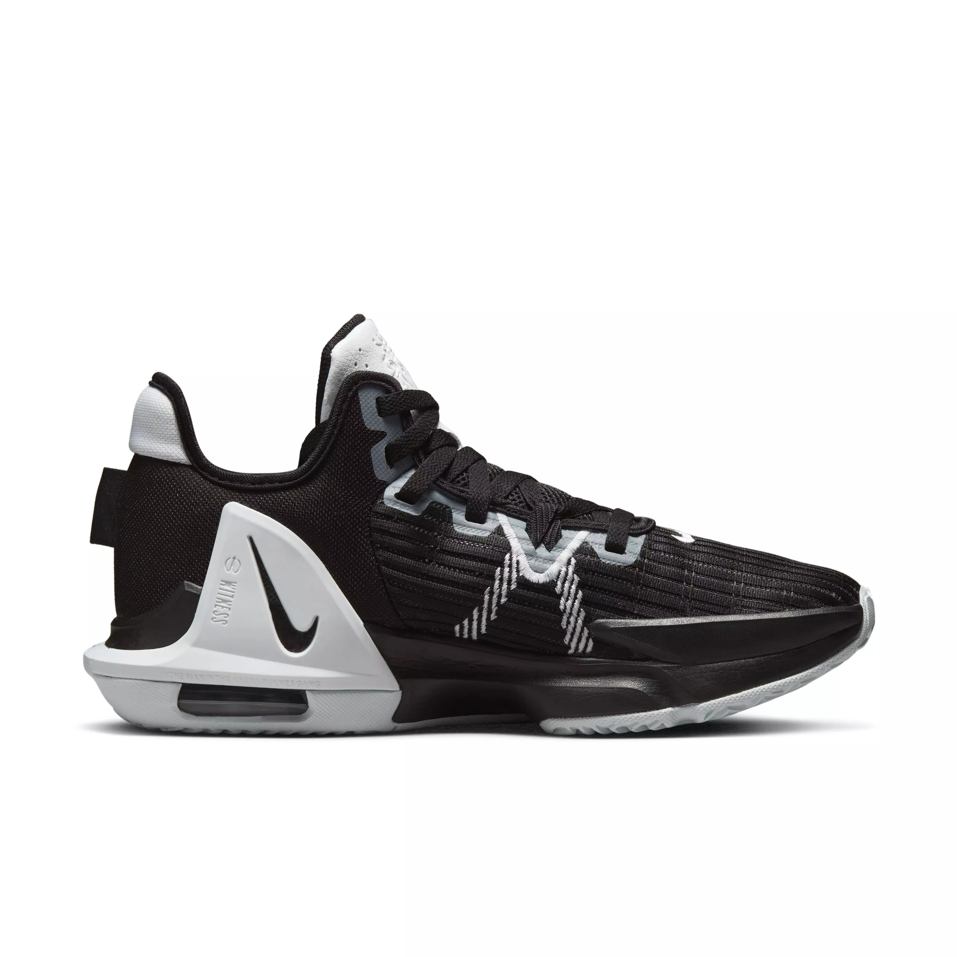 Nike LeBron Witness 6 (Team) "Black/White/Black" Men's Basketball Shoe - BLACK