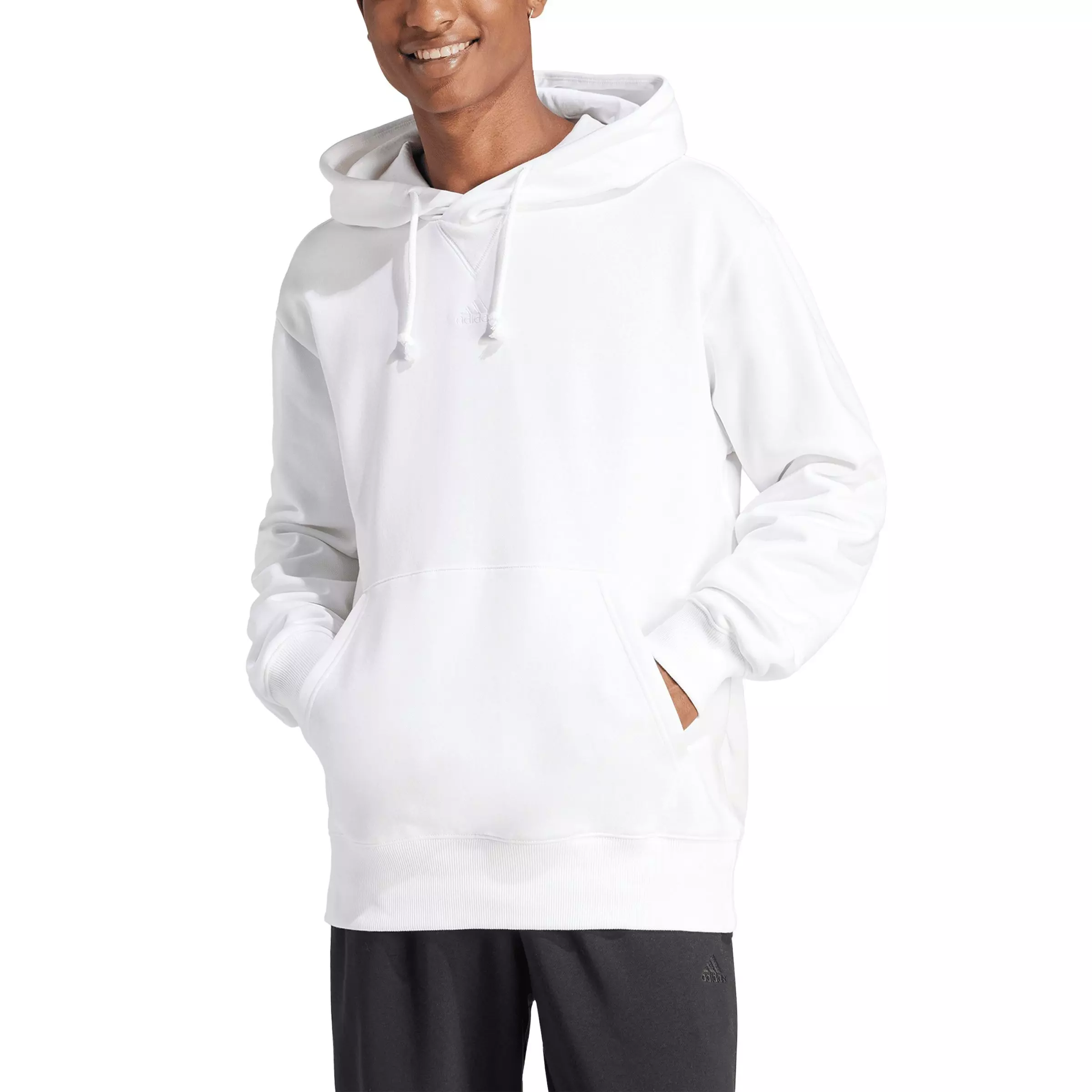 adidas Men's ALL SZN Fleece Hoodie - White - WHITE