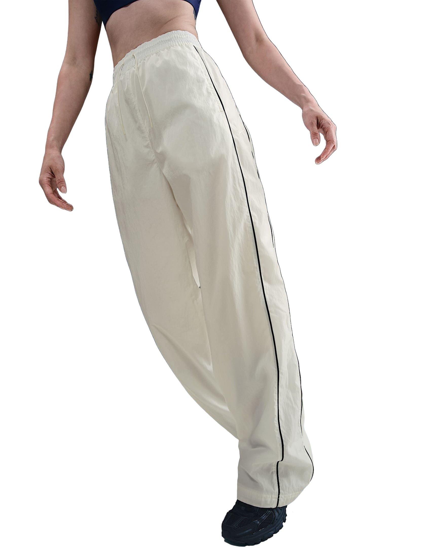 Nike Women's Windrunner High-Waisted Woven Open-Hem Pants -Sail - SAIL Thumbnail View 1