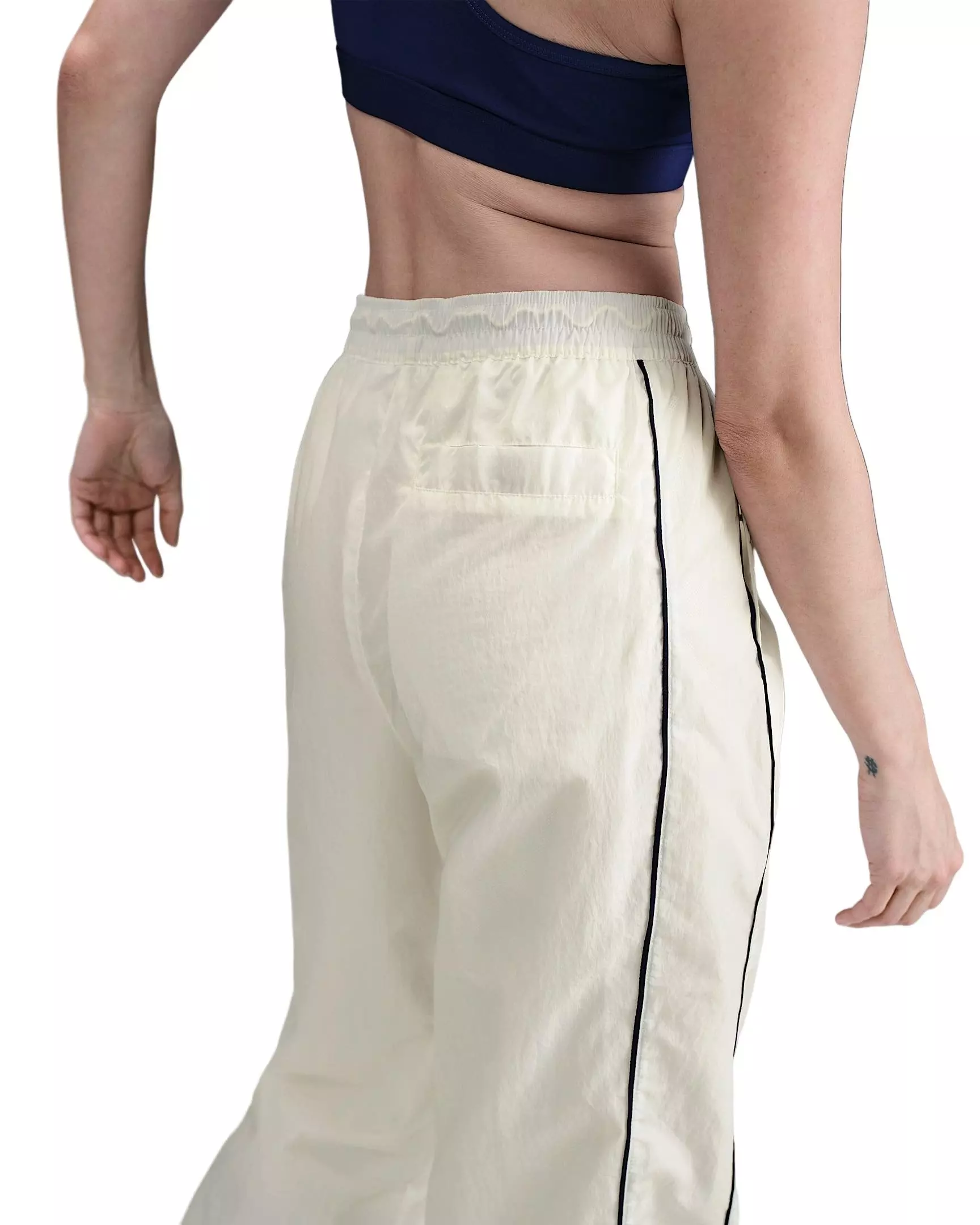 Nike Women's Windrunner High-Waisted Woven Open-Hem Pants -Sail - SAIL