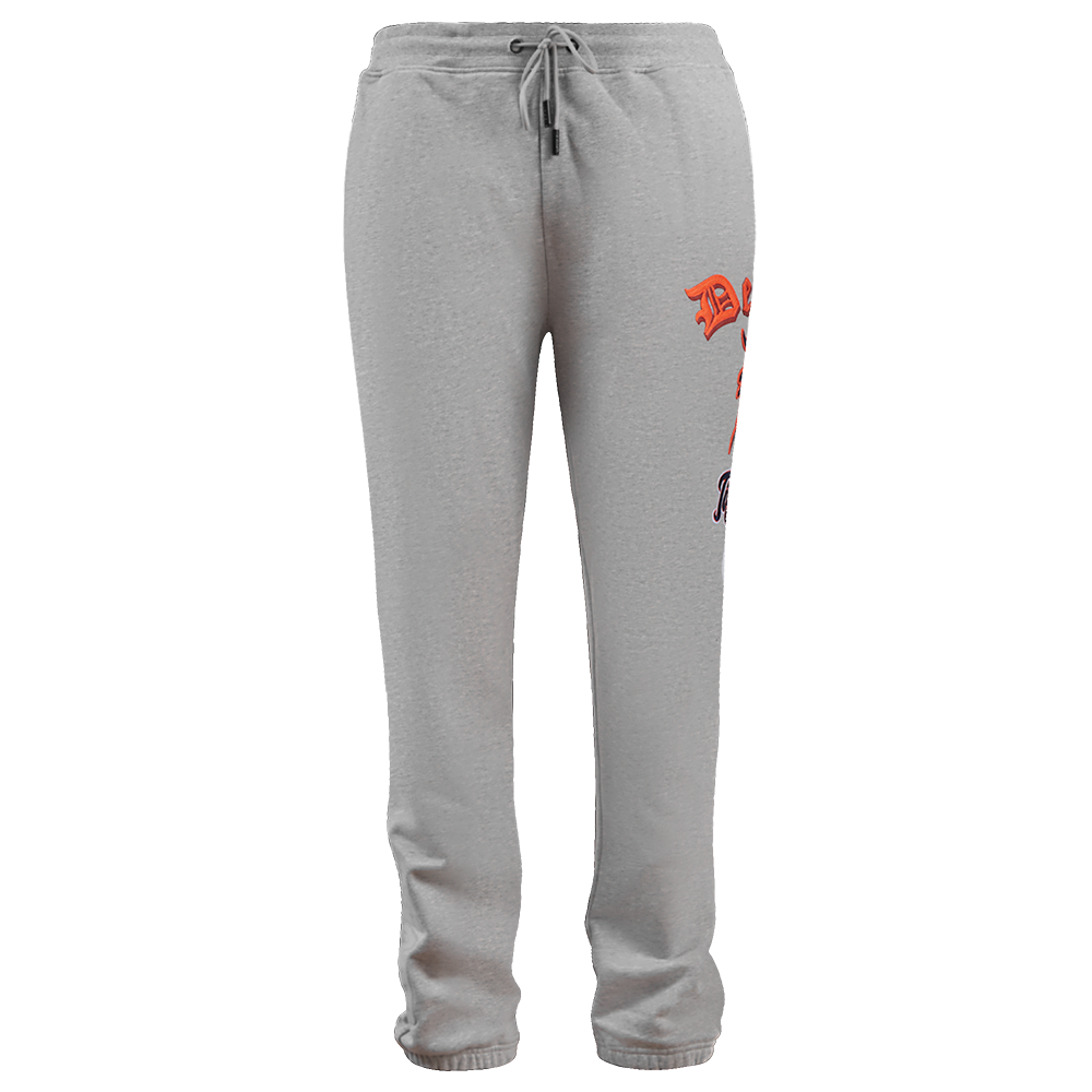 Pro Standard Men's MLB Detroit Tigers Old English Sweatpants -Grey - GREY Thumbnail View 1
