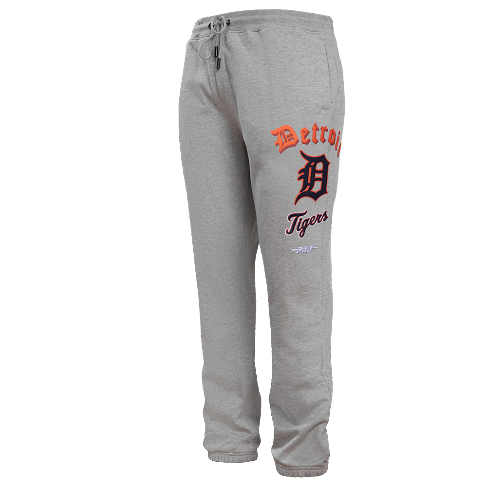 Pro Standard Men's MLB Detroit Tigers Old English Sweatpants - Grey - GREY Thumbnail View 3