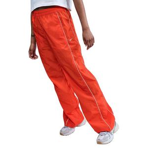 Nike Women's Windrunner High-Waisted Woven Open-Hem Pants -Red