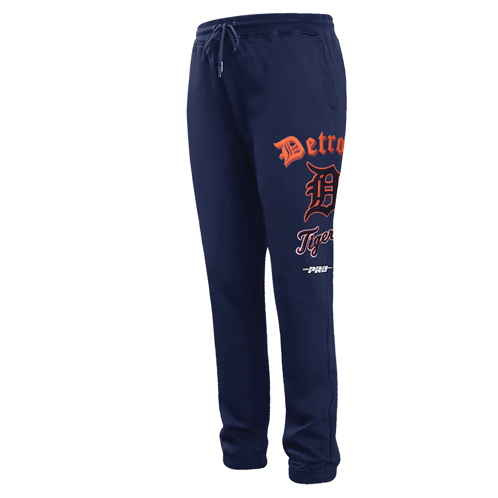 Pro Standard Men's MLB Detroit Tigers Old English Sweatpants - Navy - NAVY Thumbnail View 3