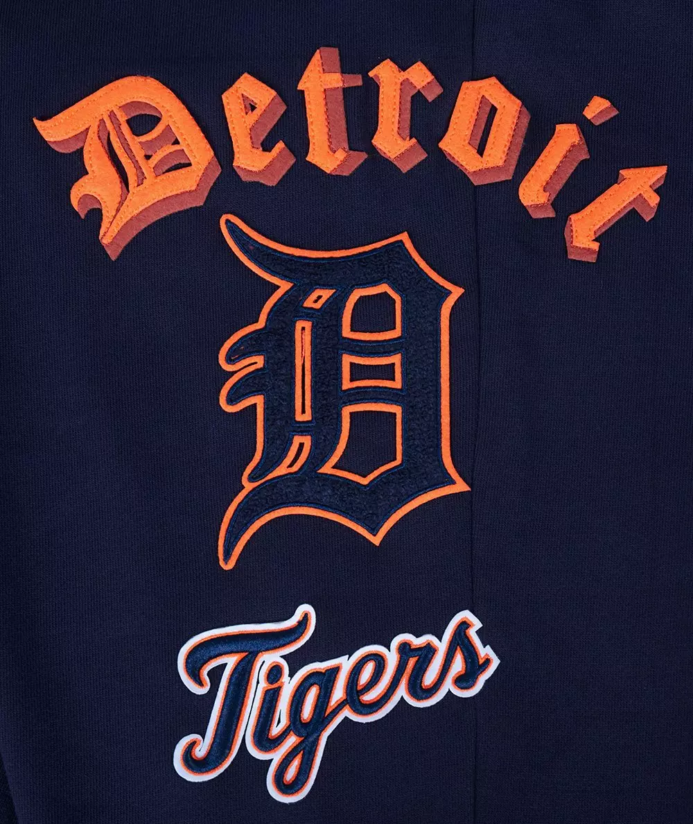Pro Standard Men's MLB Detroit Tigers Old English Sweatpants -Navy - NAVY