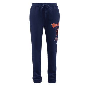 Pro Standard Men's MLB Detroit Tigers Old English Sweatpants -Navy